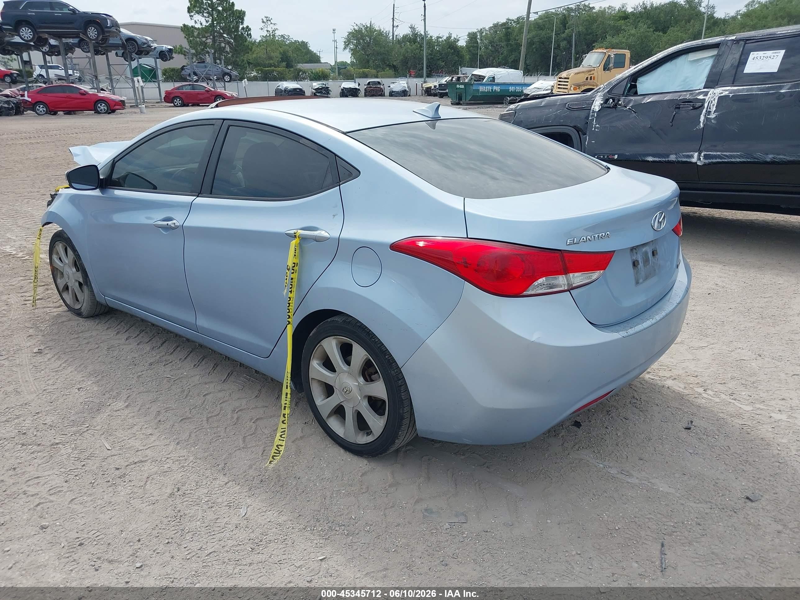 2012 Hyundai Elantra Limited (ulsan Plant) Light Blue vin: KMHDH4AEXCU501661