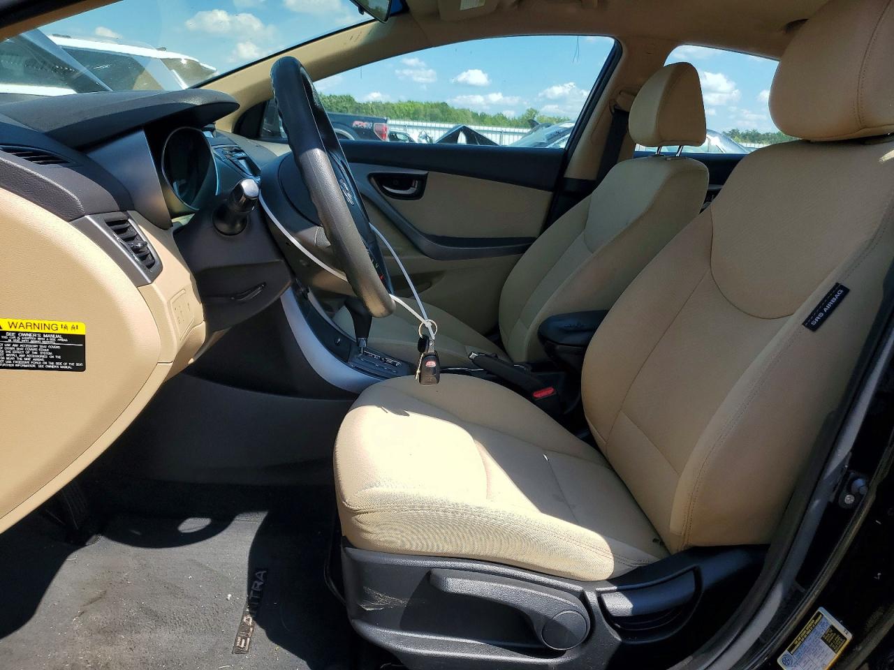 2013 Hyundai Elantra Gls Черный vin: KMHDH4AEXDU494888