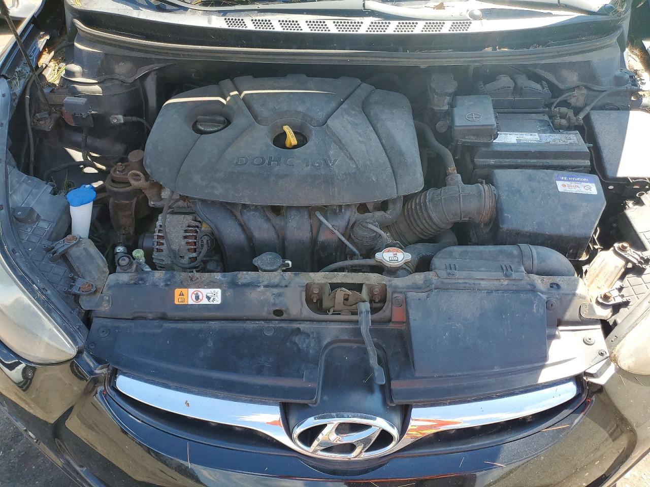 2013 Hyundai Elantra Gls Черный vin: KMHDH4AEXDU494888