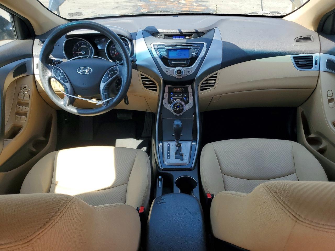 2013 Hyundai Elantra Gls Черный vin: KMHDH4AEXDU494888