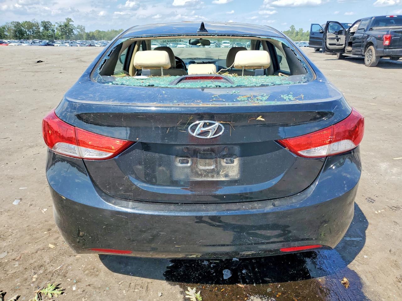 2013 Hyundai Elantra Gls Черный vin: KMHDH4AEXDU494888