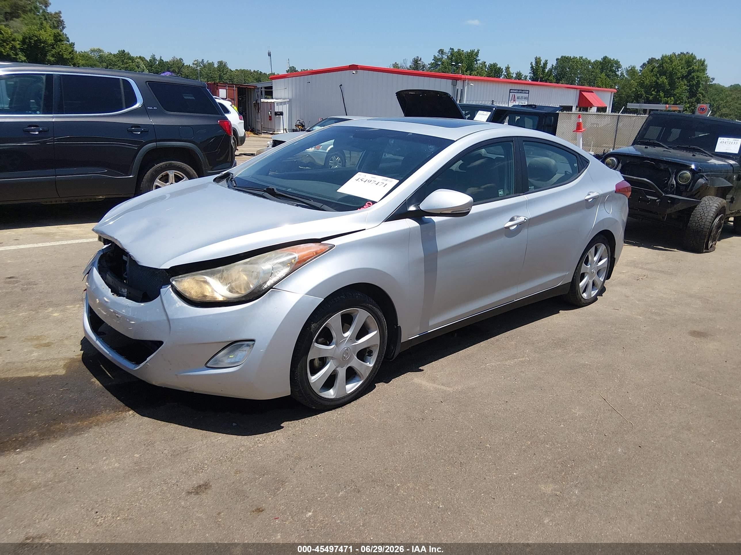 2013 Hyundai Elantra Limited Серебряный vin: KMHDH4AEXDU511821