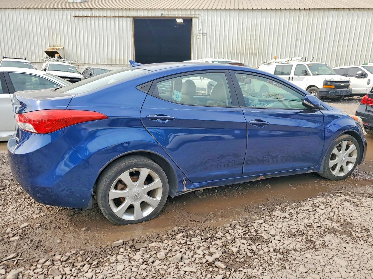 2013 Hyundai Elantra Limited Blue vin: KMHDH4AEXDU520941