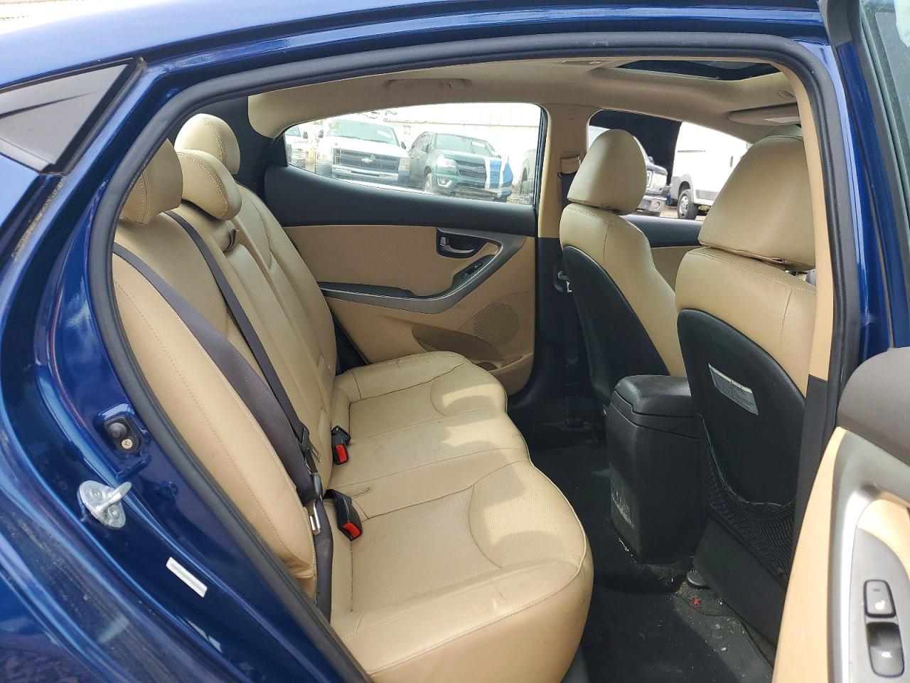 2013 Hyundai Elantra Limited Blue vin: KMHDH4AEXDU520941