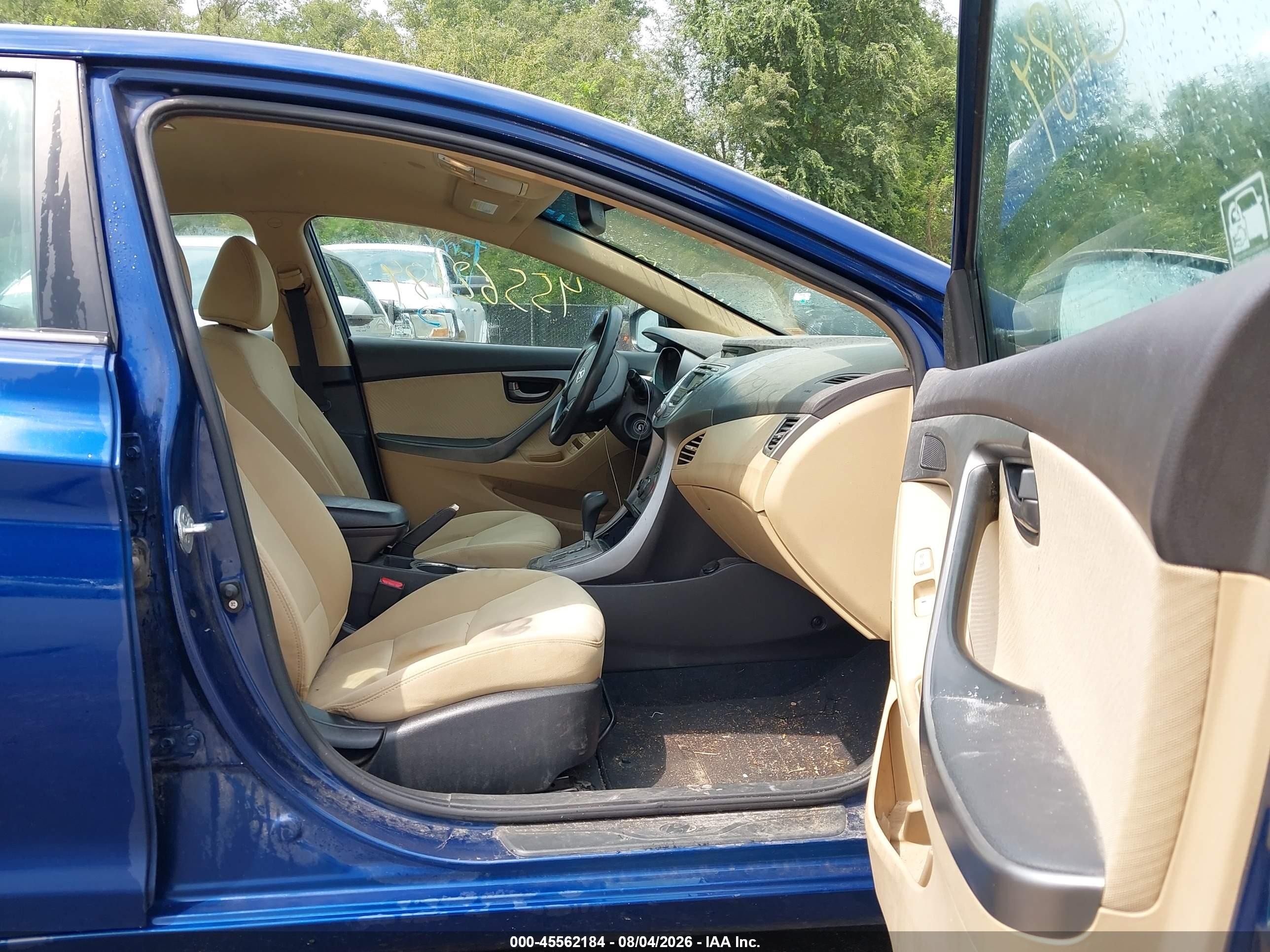 2013 Hyundai Elantra Gls/limited Синий vin: KMHDH4AEXDU522351