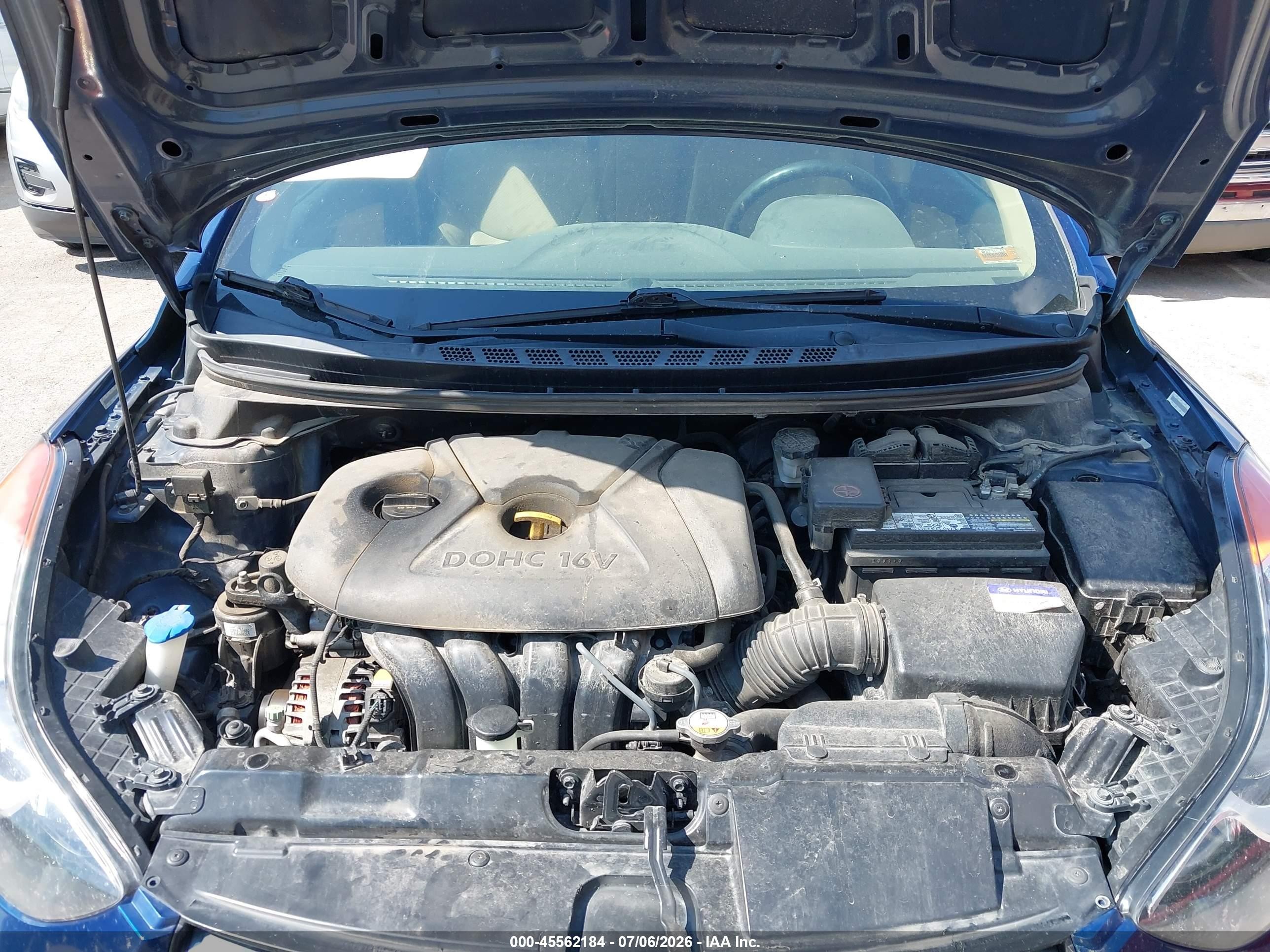 2013 Hyundai Elantra Gls/limited Синий vin: KMHDH4AEXDU522351