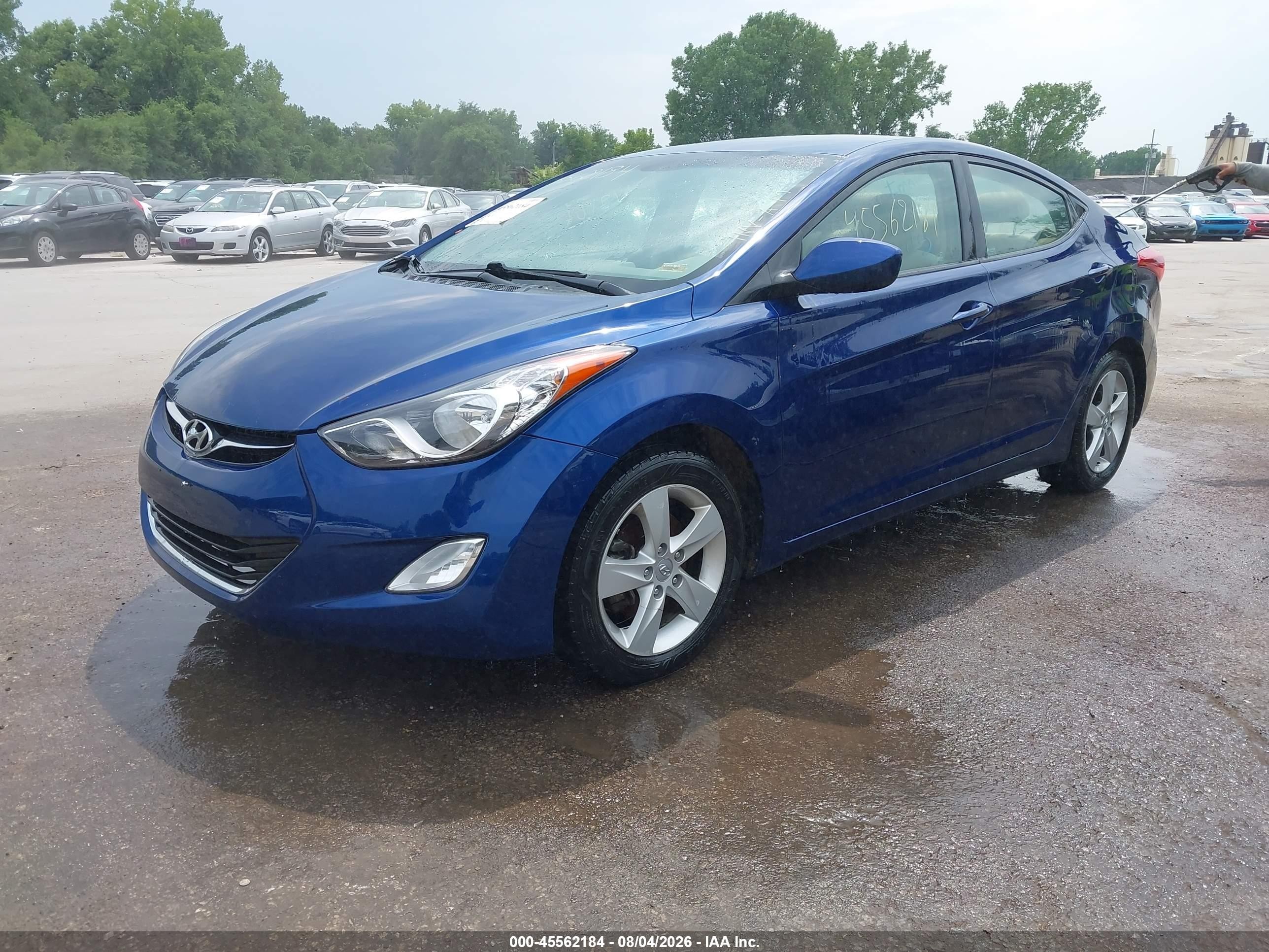 2013 Hyundai Elantra Gls/limited Синий vin: KMHDH4AEXDU522351