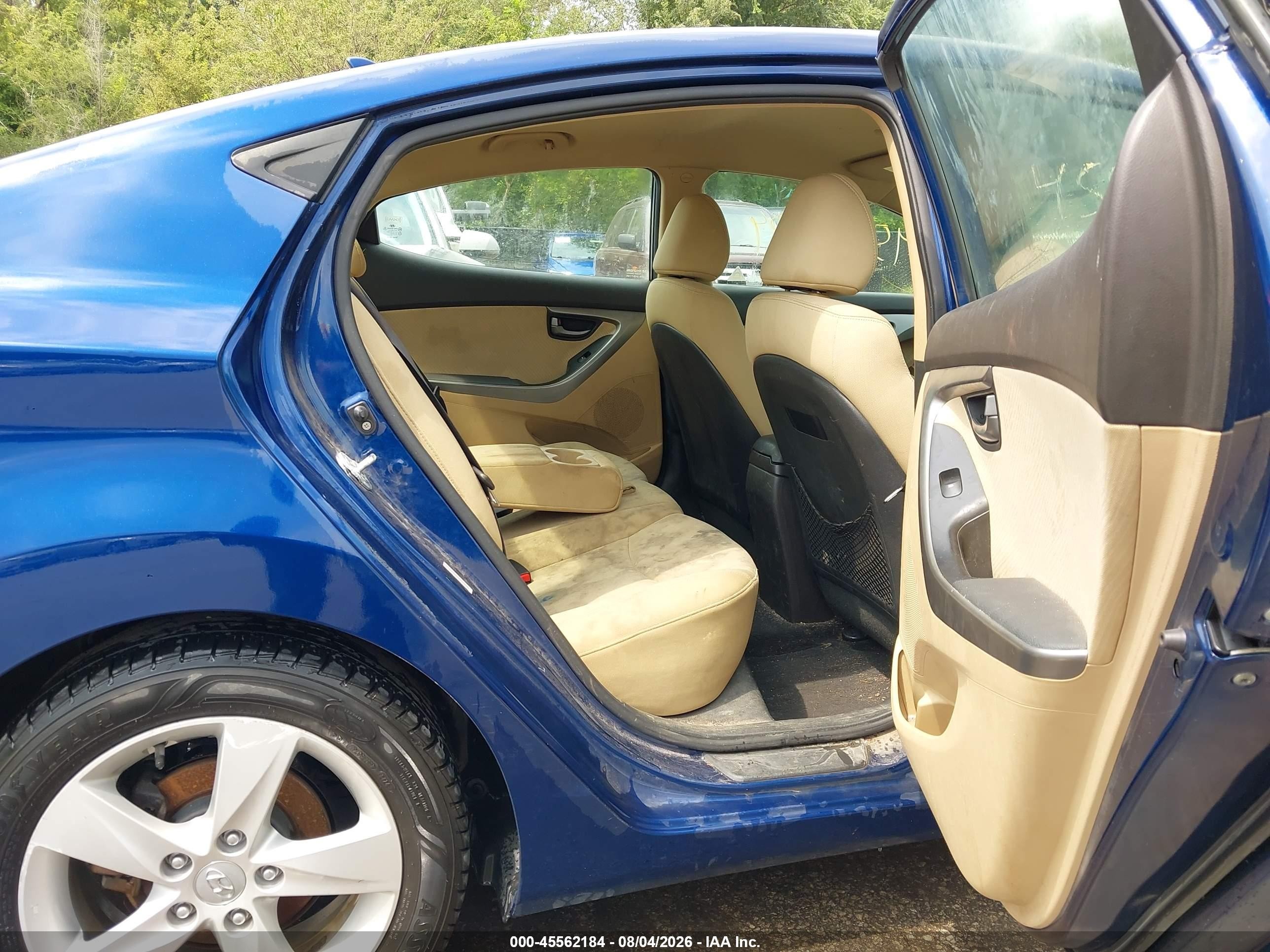 2013 Hyundai Elantra Gls/limited Синий vin: KMHDH4AEXDU522351