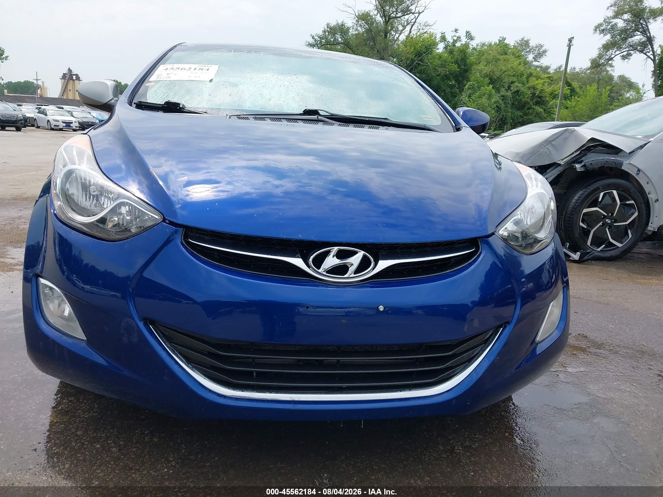 2013 Hyundai Elantra Gls/limited Синий vin: KMHDH4AEXDU522351
