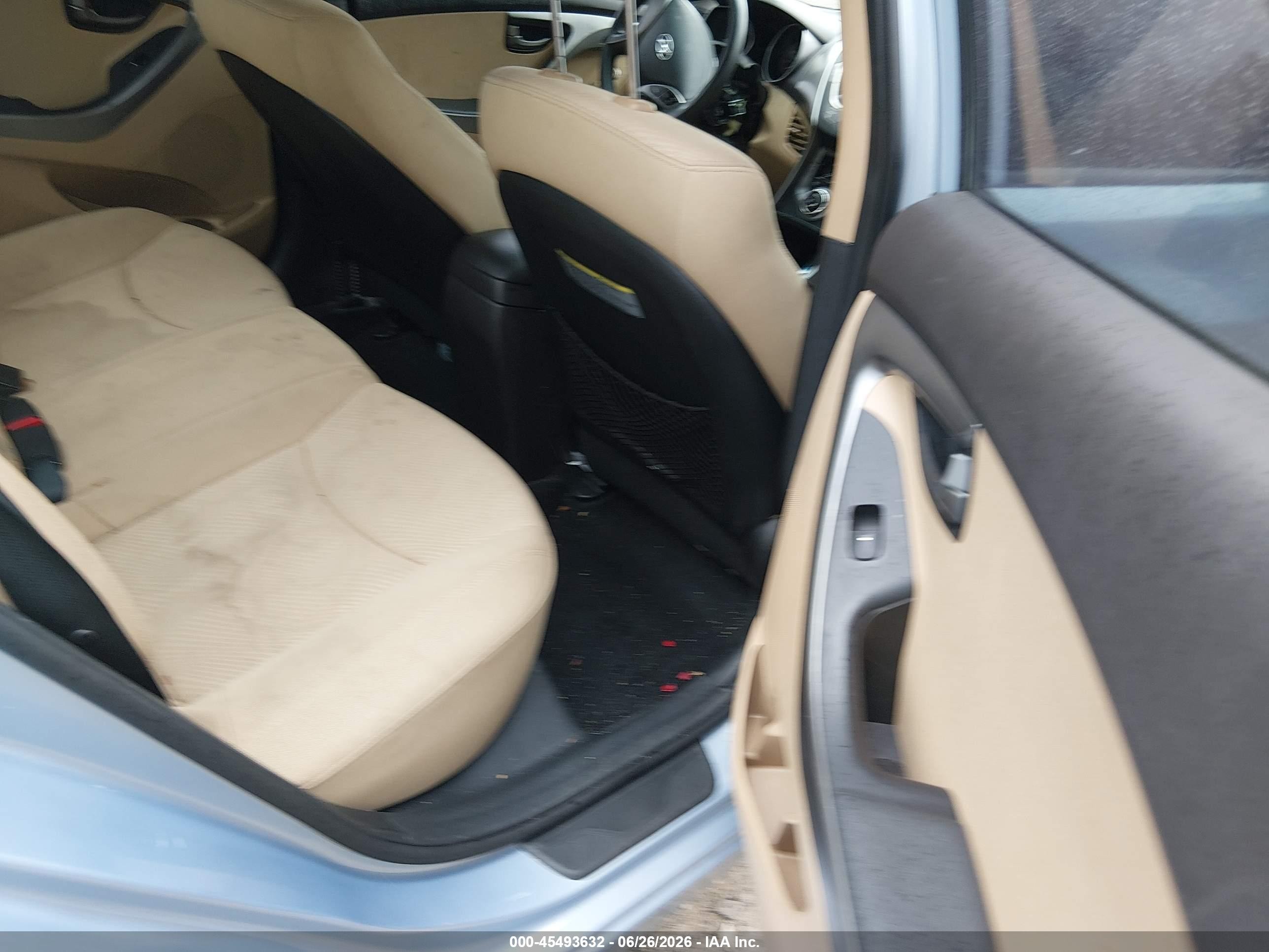 2013 Hyundai Elantra Gls Синий vin: KMHDH4AEXDU542051