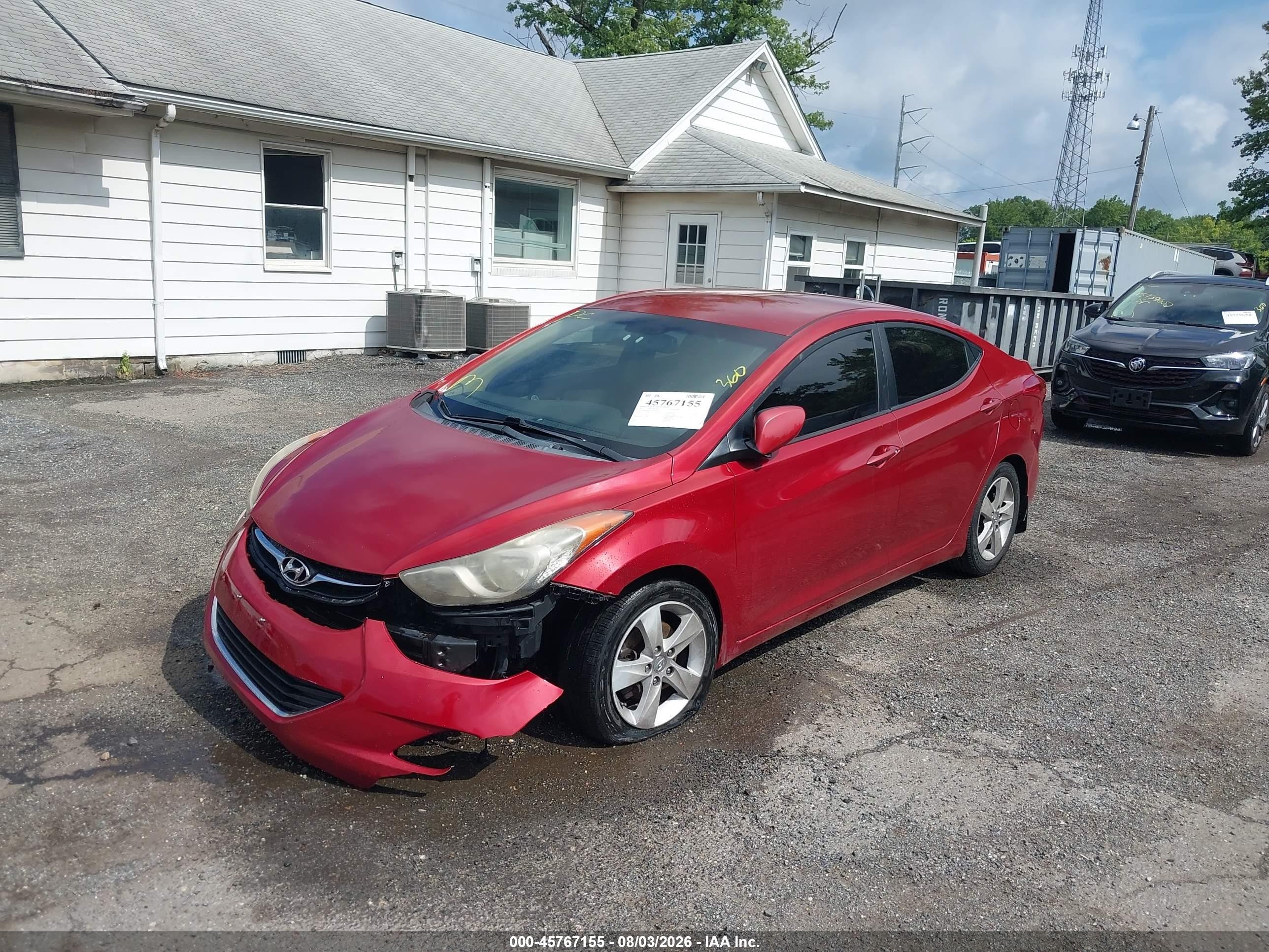 2013 Hyundai Elantra Gls Red vin: KMHDH4AEXDU543782