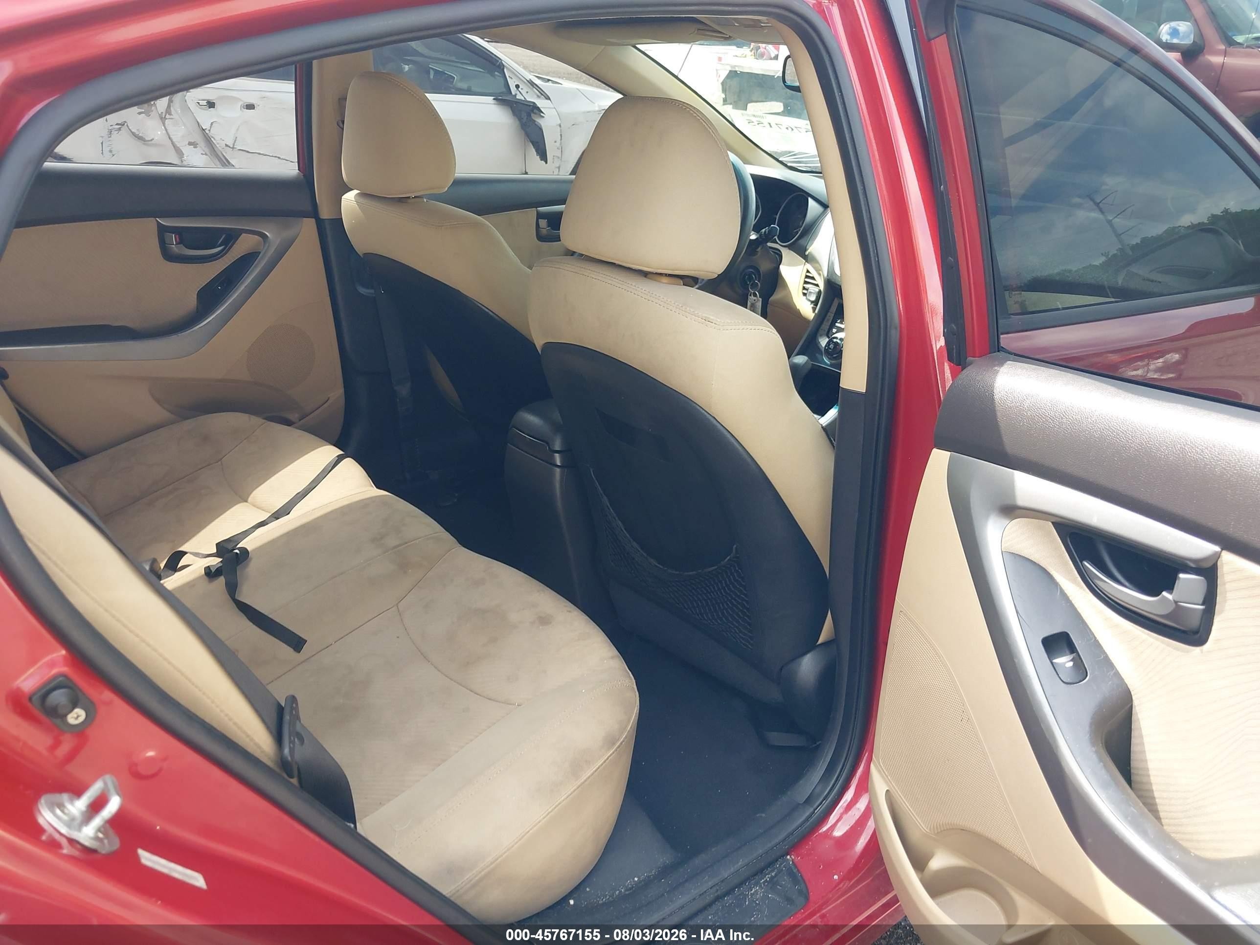 2013 Hyundai Elantra Gls Red vin: KMHDH4AEXDU543782