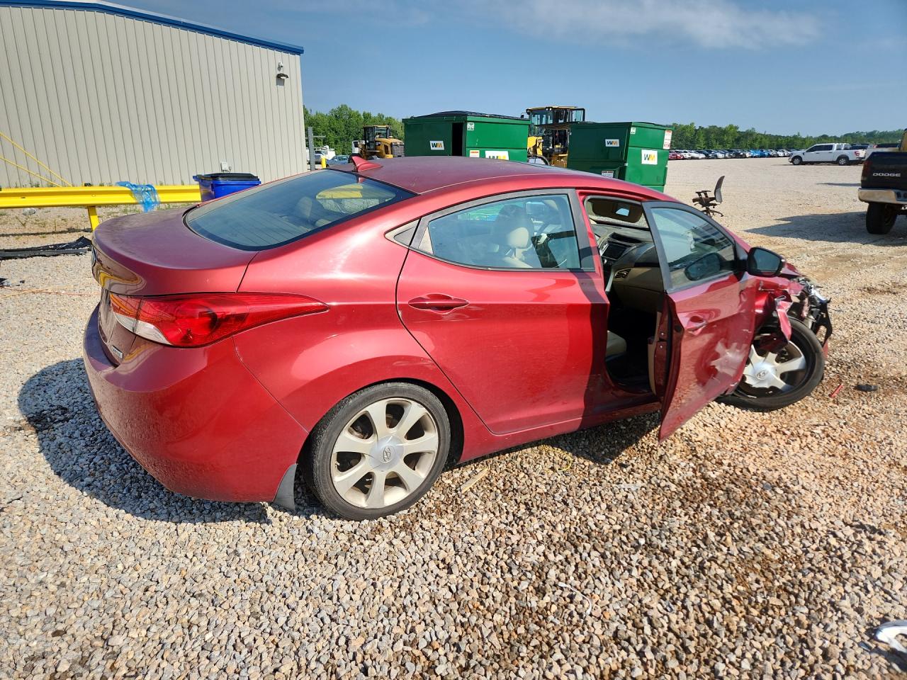 2013 Hyundai Elantra Limited Red vin: KMHDH4AEXDU561411