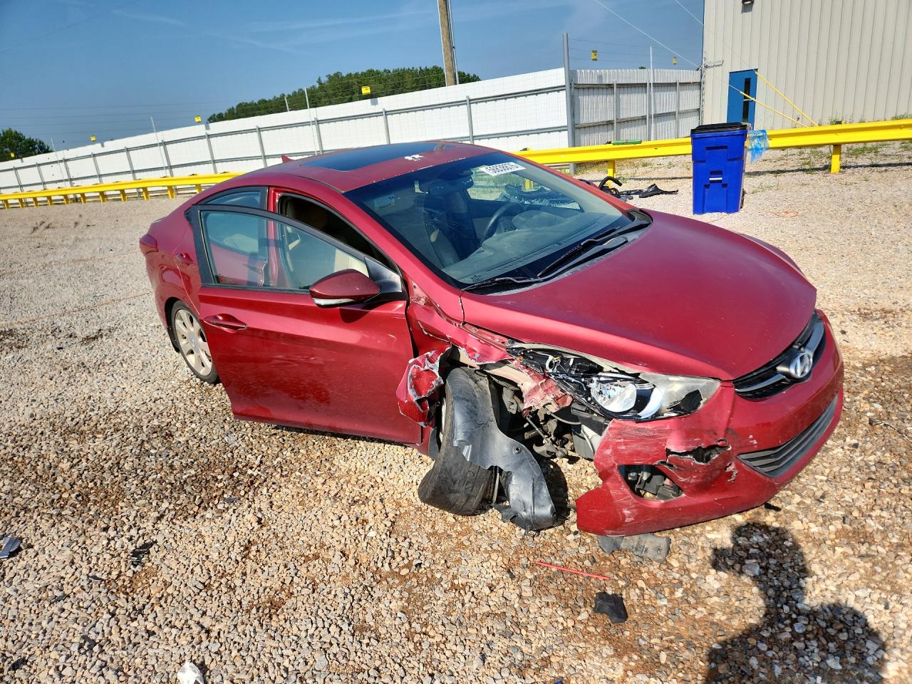 2013 Hyundai Elantra Limited Red vin: KMHDH4AEXDU561411