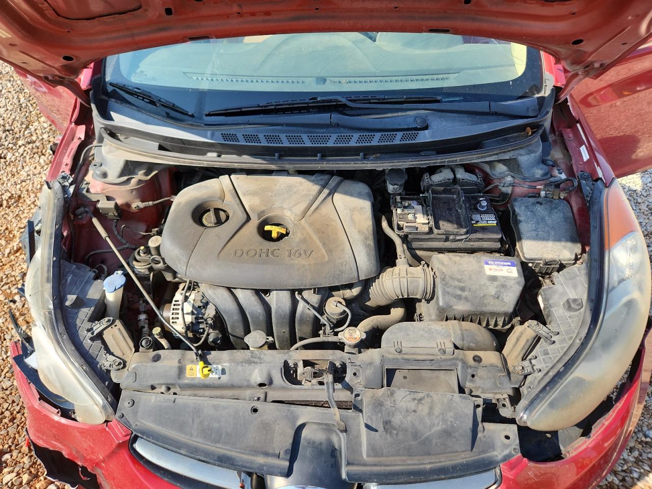 2013 Hyundai Elantra Limited Red vin: KMHDH4AEXDU561411