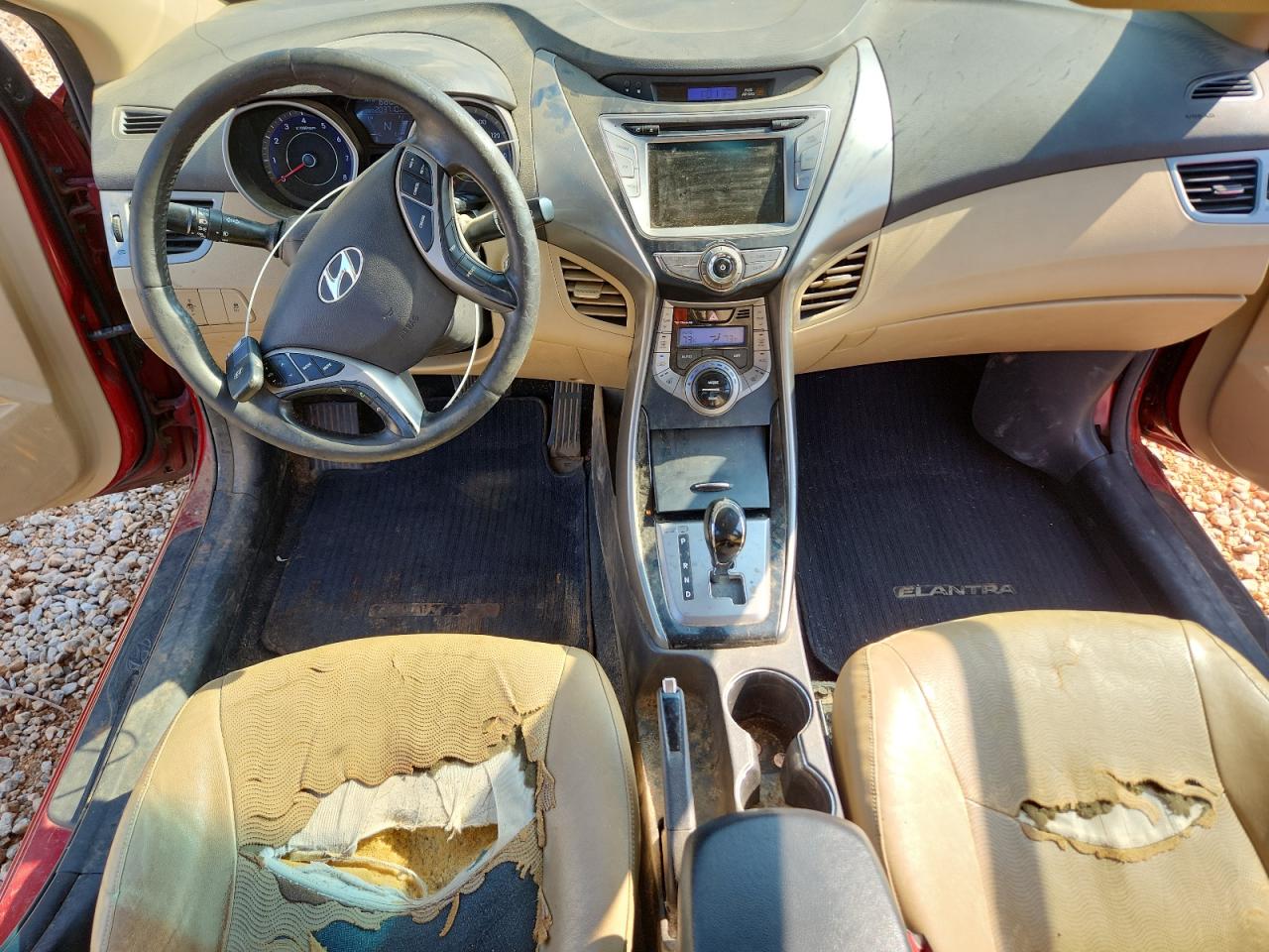2013 Hyundai Elantra Limited Red vin: KMHDH4AEXDU561411