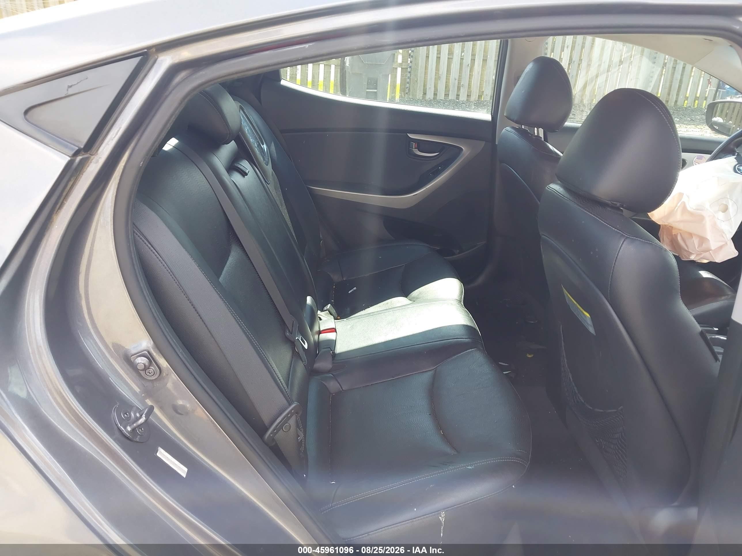 2013 Hyundai Elantra Limited Gray vin: KMHDH4AEXDU562445