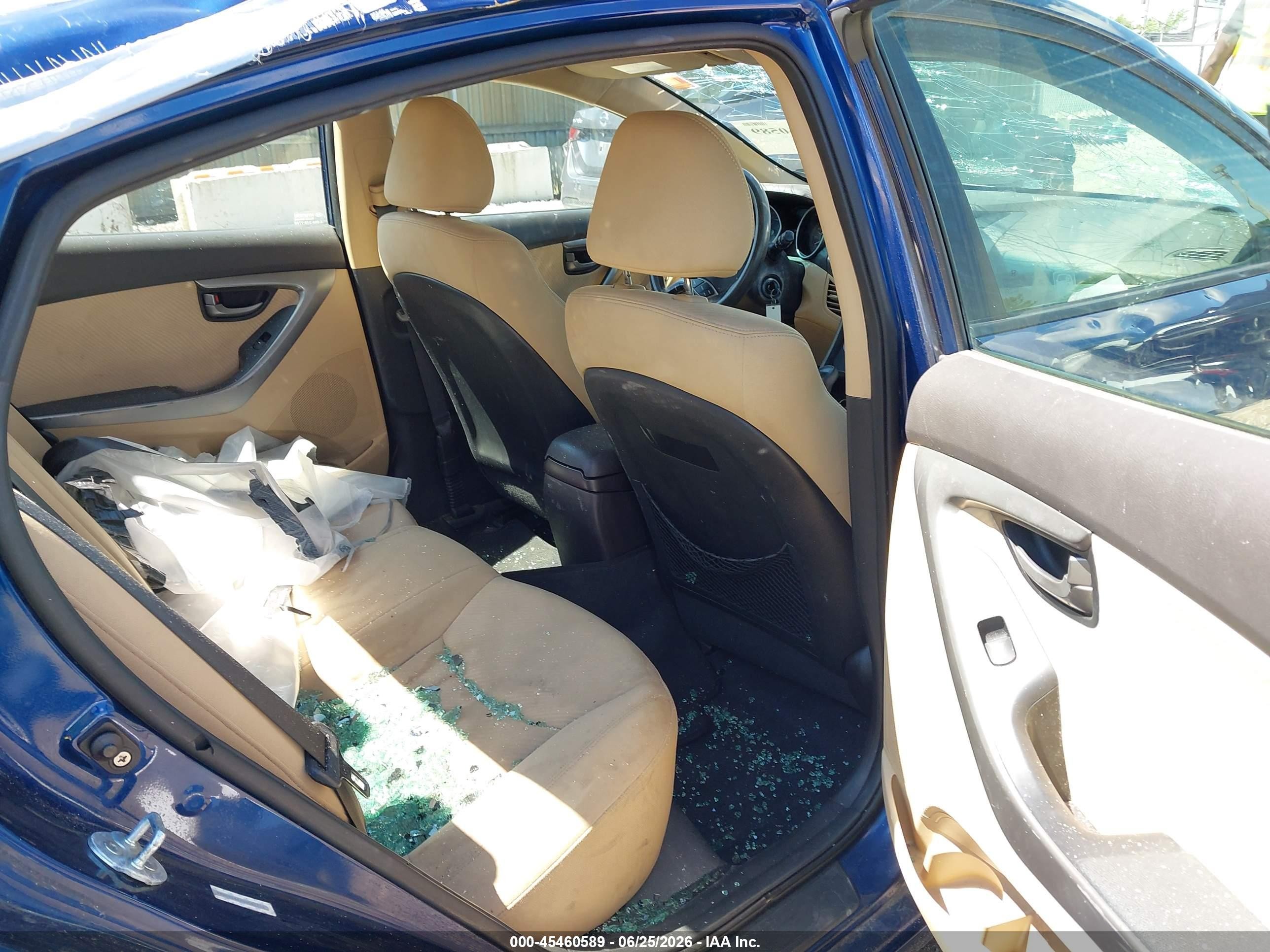 2013 Hyundai Elantra Gls Blue vin: KMHDH4AEXDU563756