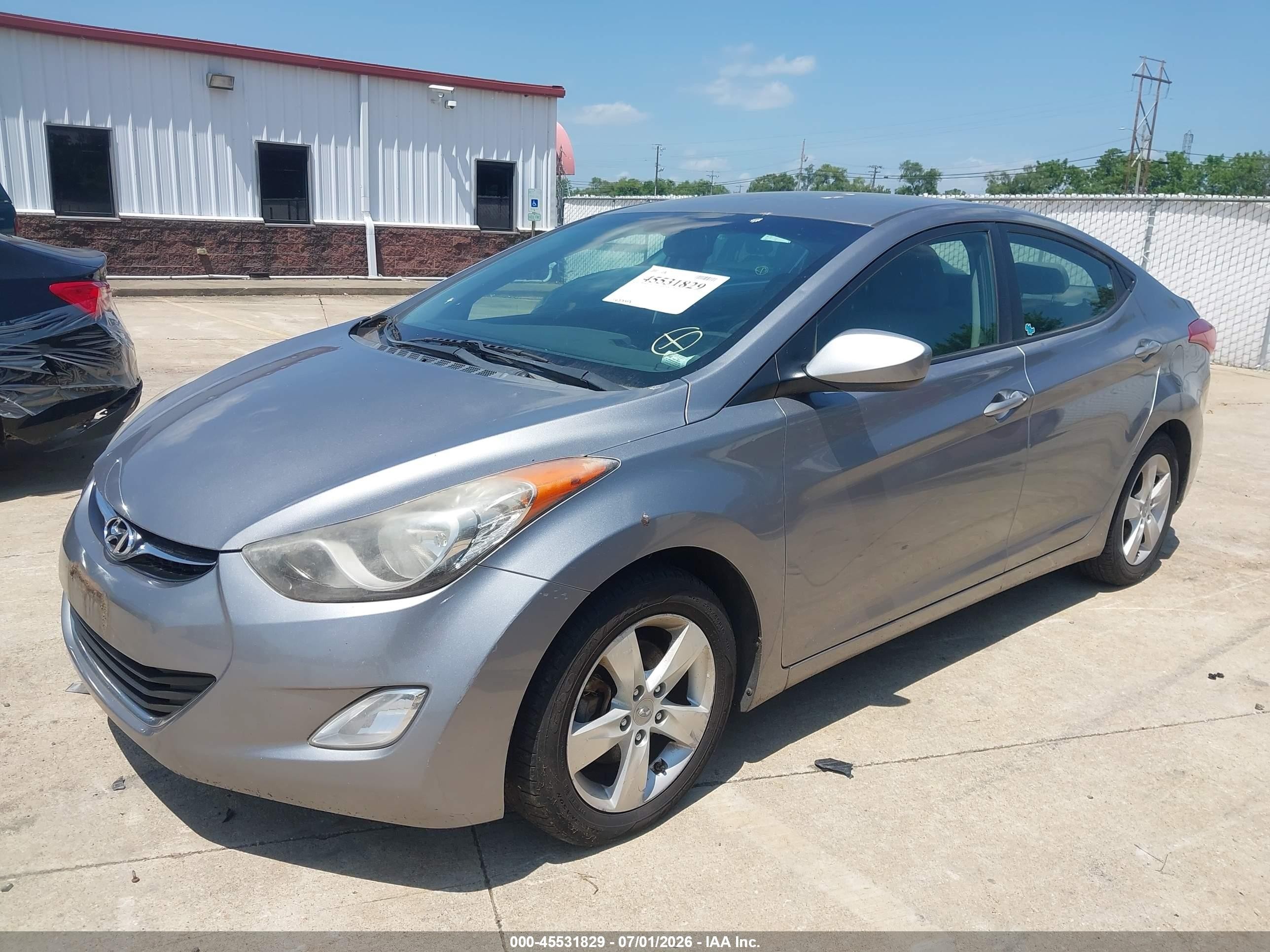2013 Hyundai Elantra Gls Серый vin: KMHDH4AEXDU631649