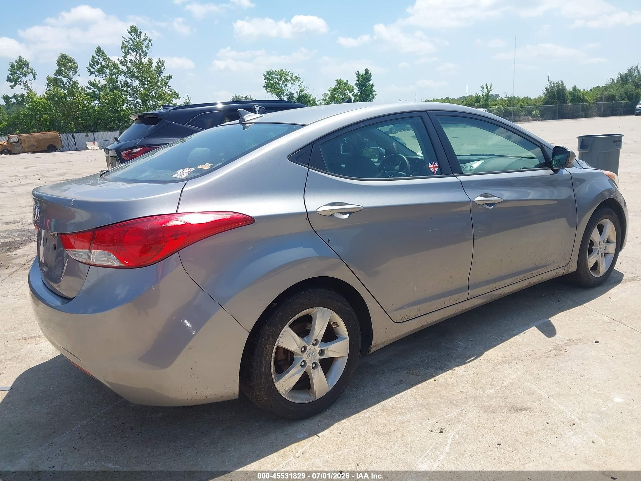 2013 Hyundai Elantra Gls Серый vin: KMHDH4AEXDU631649