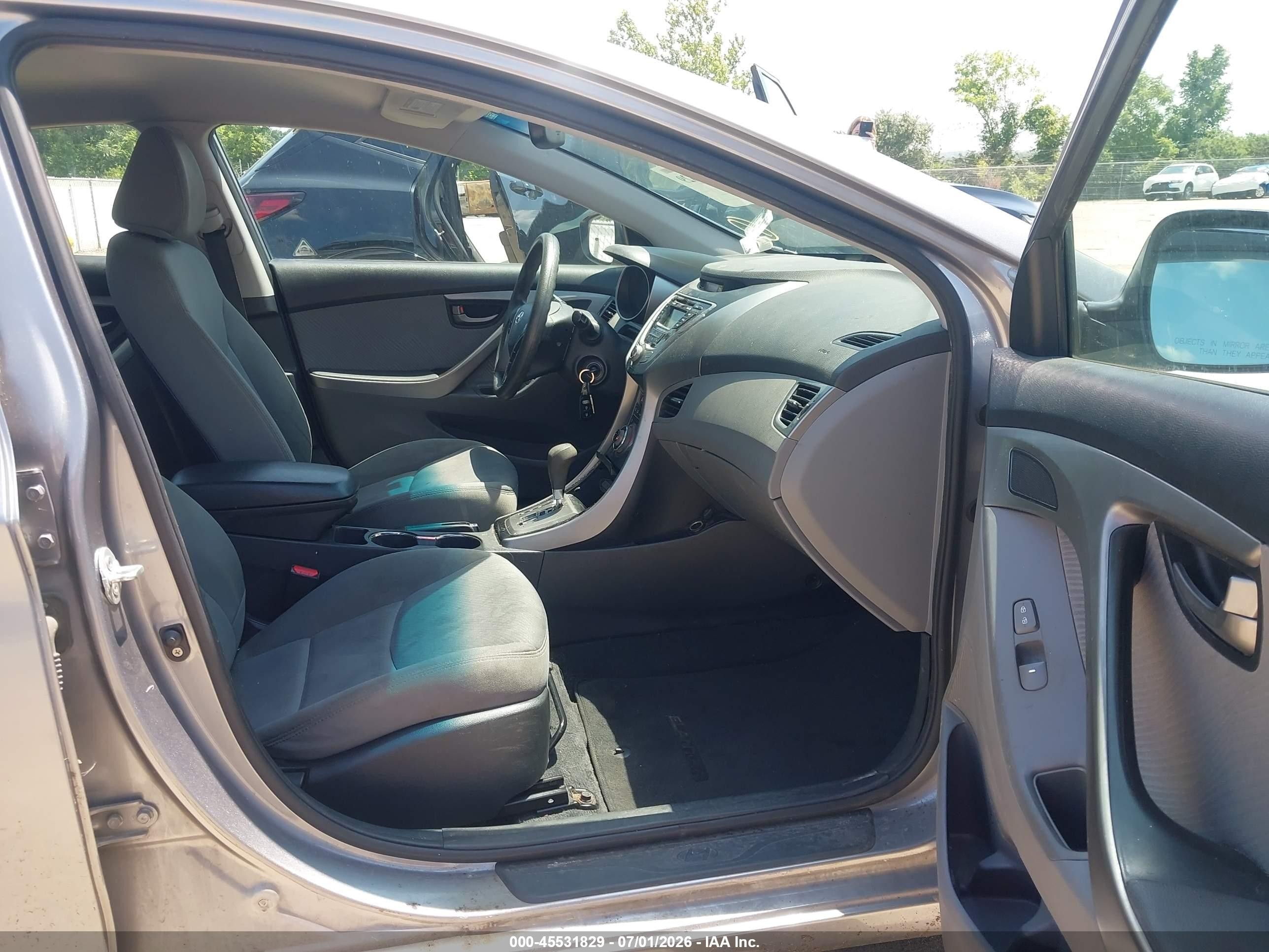 2013 Hyundai Elantra Gls Серый vin: KMHDH4AEXDU631649