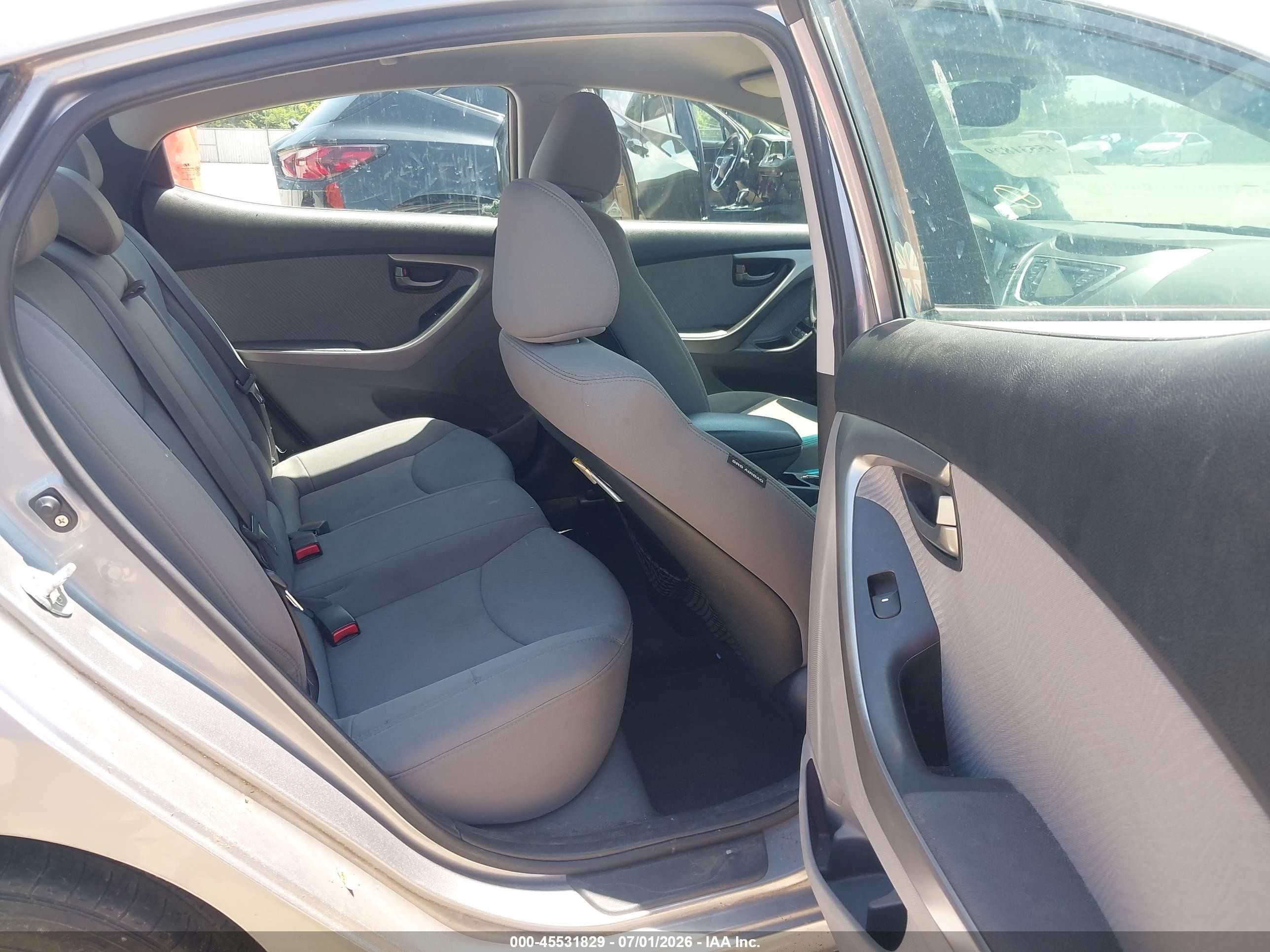 2013 Hyundai Elantra Gls Серый vin: KMHDH4AEXDU631649