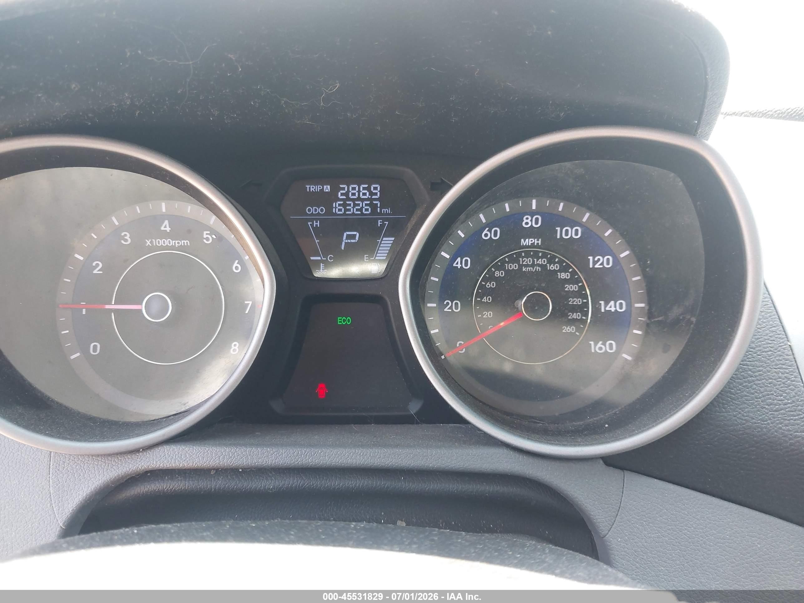 2013 Hyundai Elantra Gls Серый vin: KMHDH4AEXDU631649