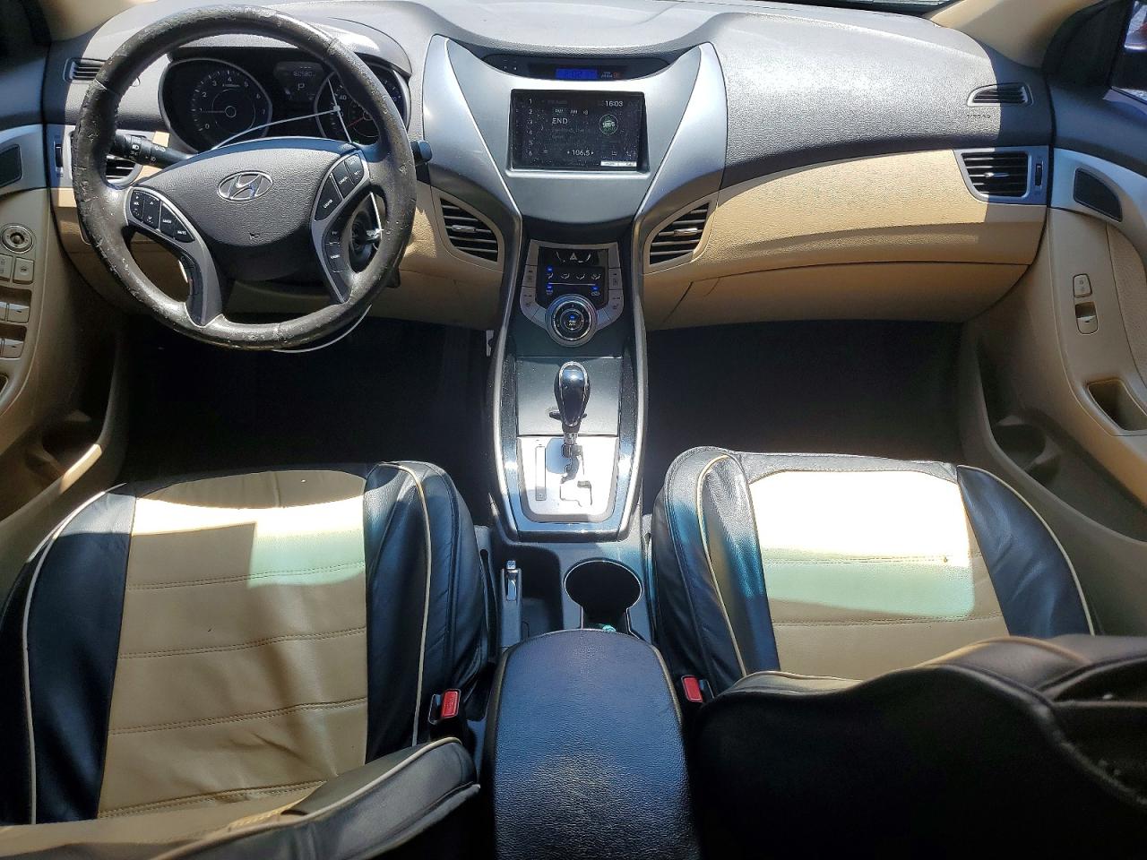 2013 Hyundai Elantra Limited Burgundy vin: KMHDH4AEXDU639007