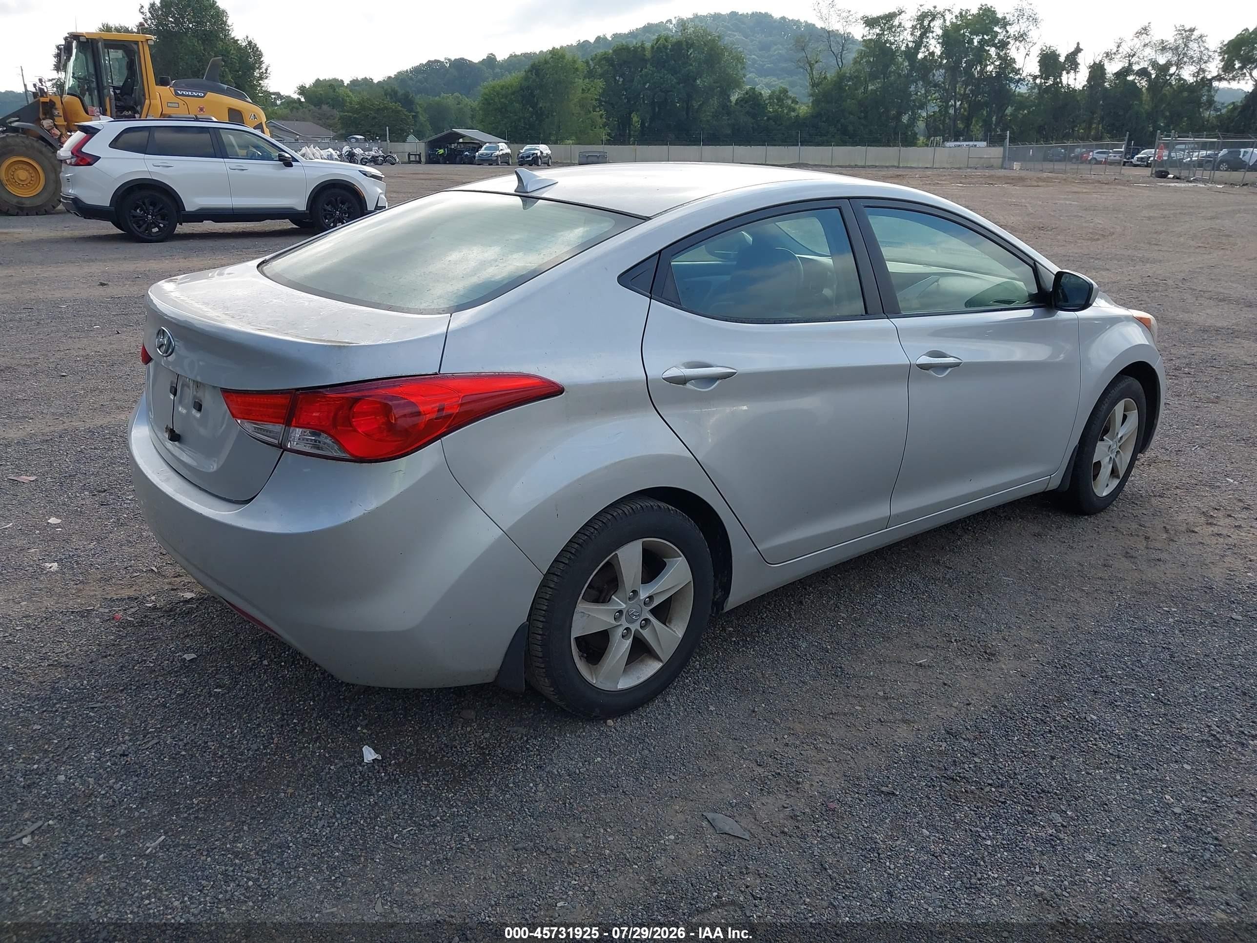 2013 Hyundai Elantra Gls Silver vin: KMHDH4AEXDU668149