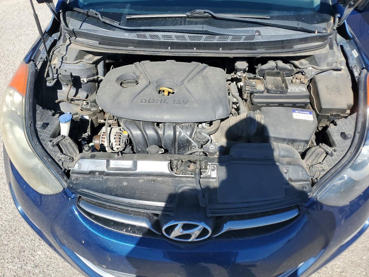 2013 Hyundai Elantra Gls Blue vin: KMHDH4AEXDU685016