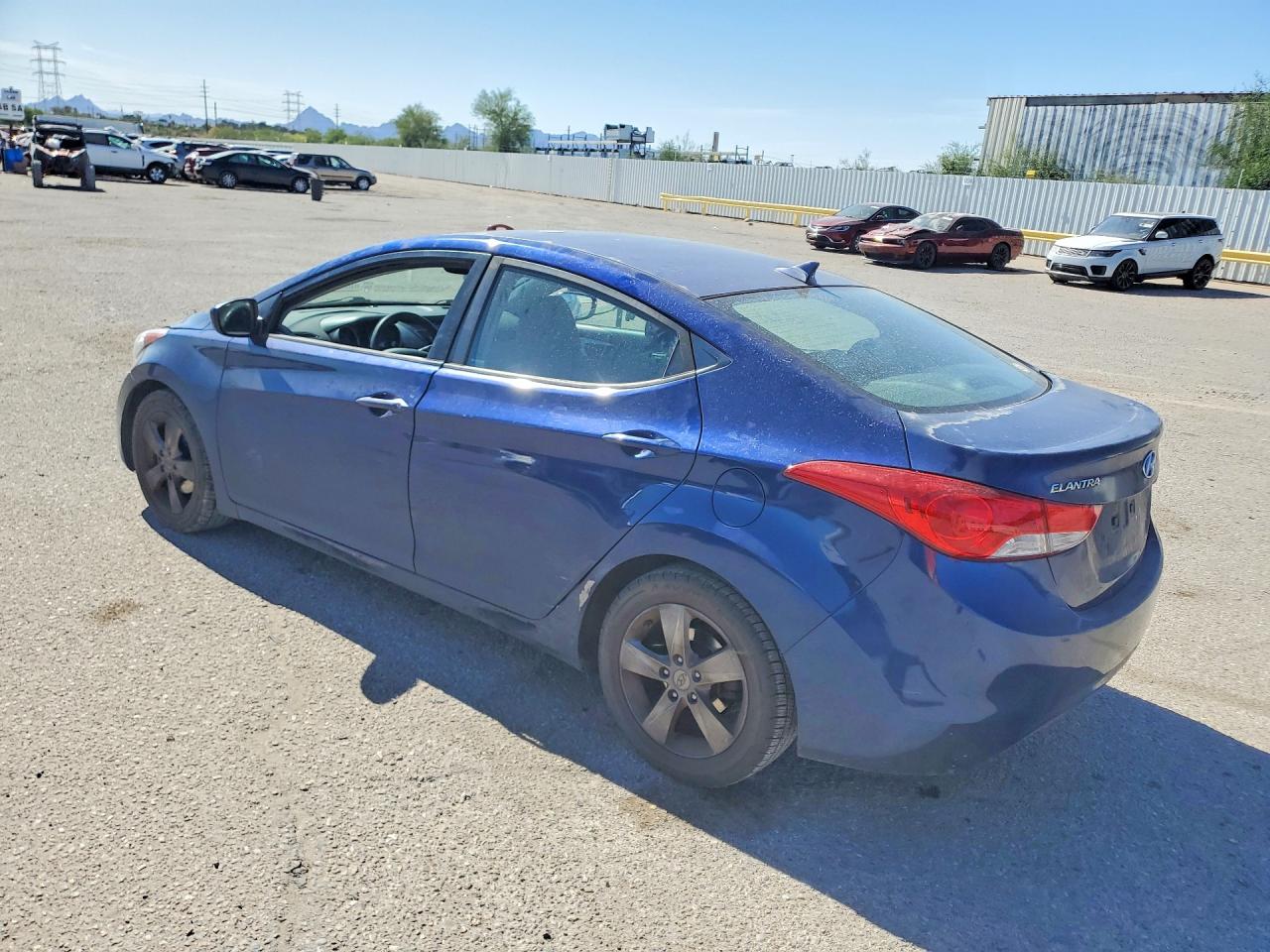 2013 Hyundai Elantra Gls Blue vin: KMHDH4AEXDU685016