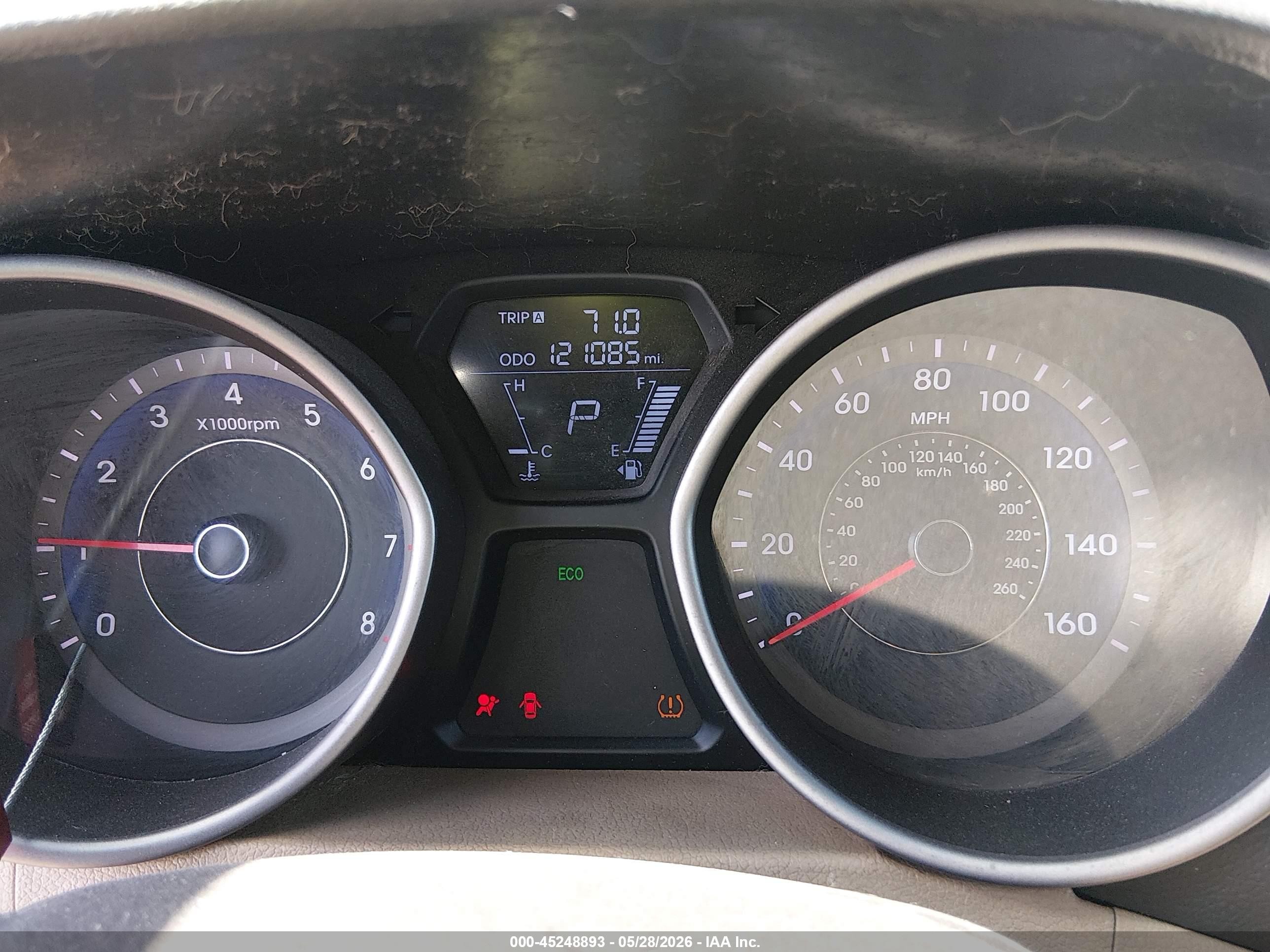 2013 Hyundai Elantra Limited Blue vin: KMHDH4AEXDU689888