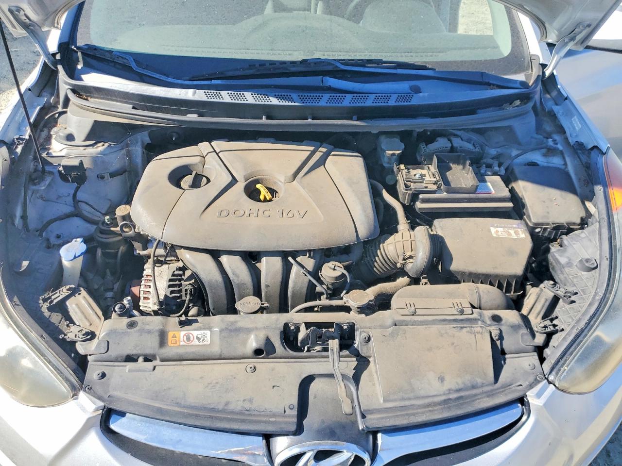 2013 Hyundai Elantra Gls Silver vin: KMHDH4AEXDU693925
