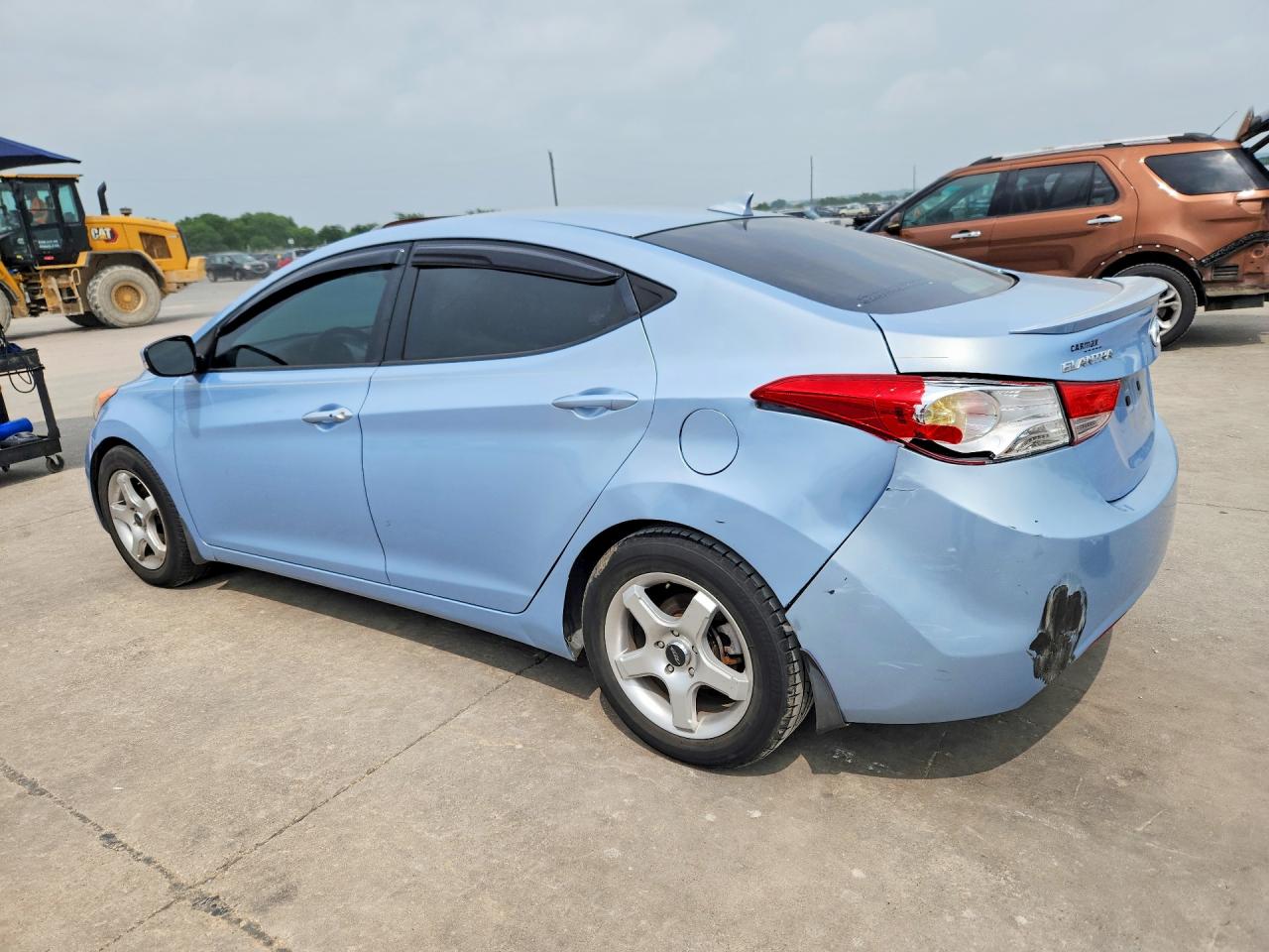 2013 Hyundai Elantra Limited Blue vin: KMHDH4AEXDU716250