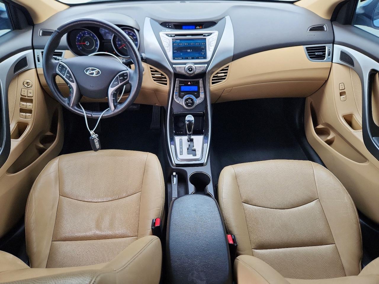 2013 Hyundai Elantra Limited Blue vin: KMHDH4AEXDU716250