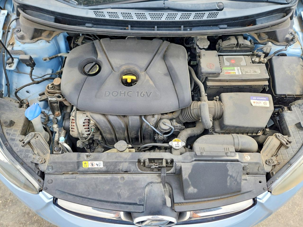 2013 Hyundai Elantra Limited Blue vin: KMHDH4AEXDU716250
