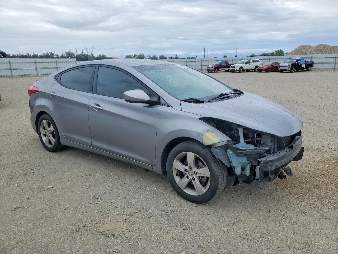 2013 Hyundai Elantra Gls Gray vin: KMHDH4AEXDU720167