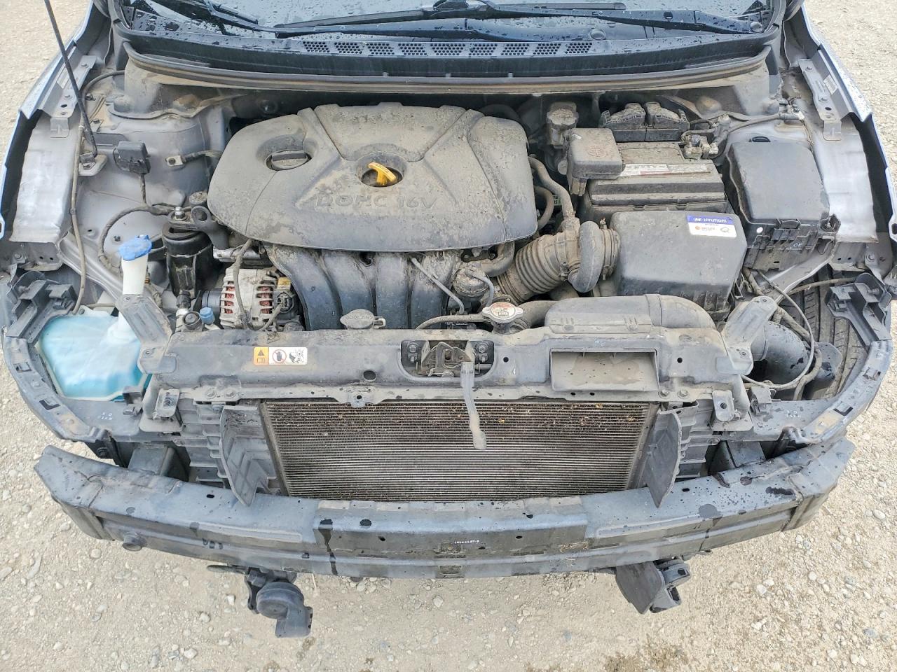 2013 Hyundai Elantra Gls Gray vin: KMHDH4AEXDU720167