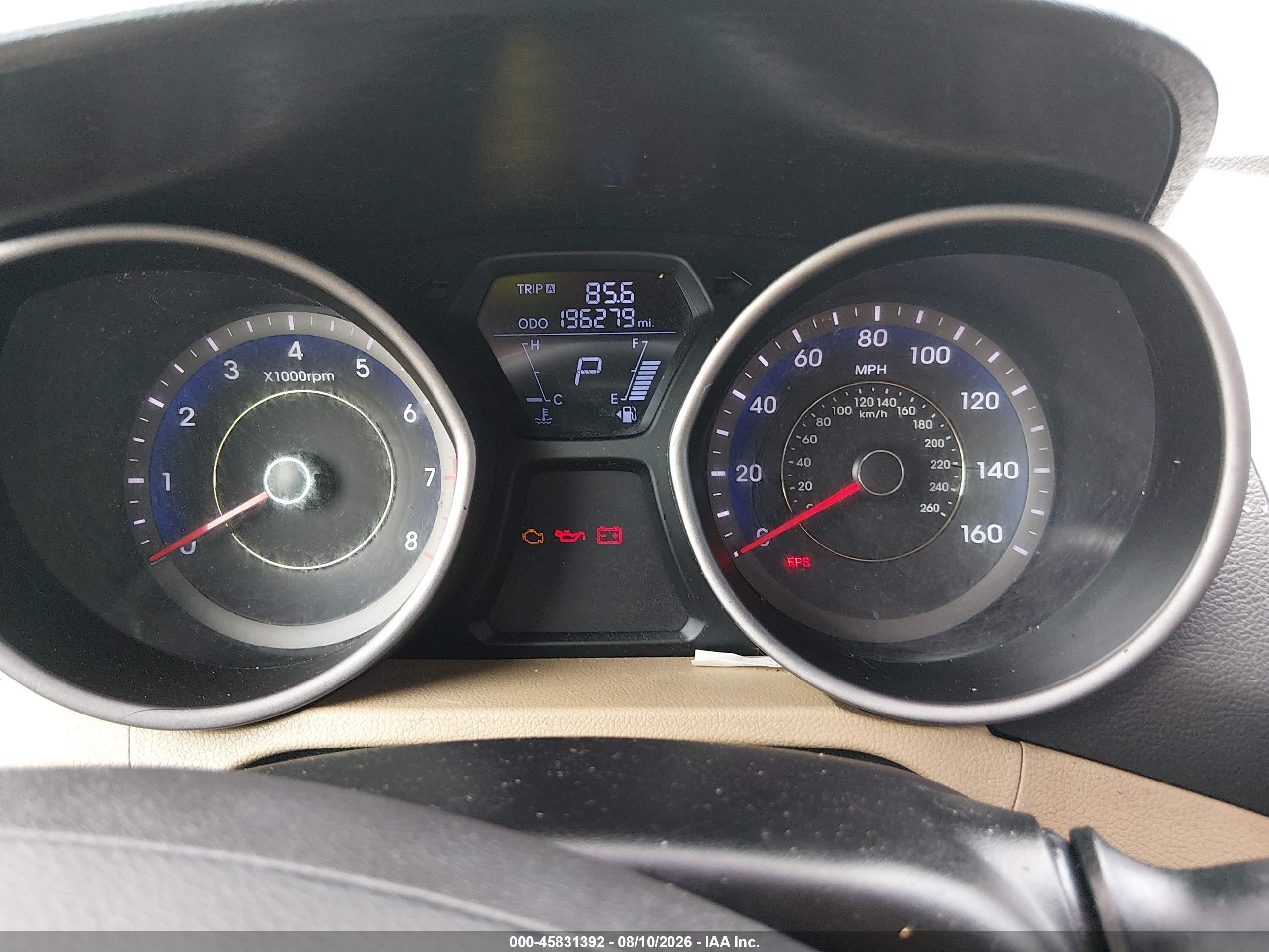 2013 Hyundai Elantra Gls Синий vin: KMHDH4AEXDU748616