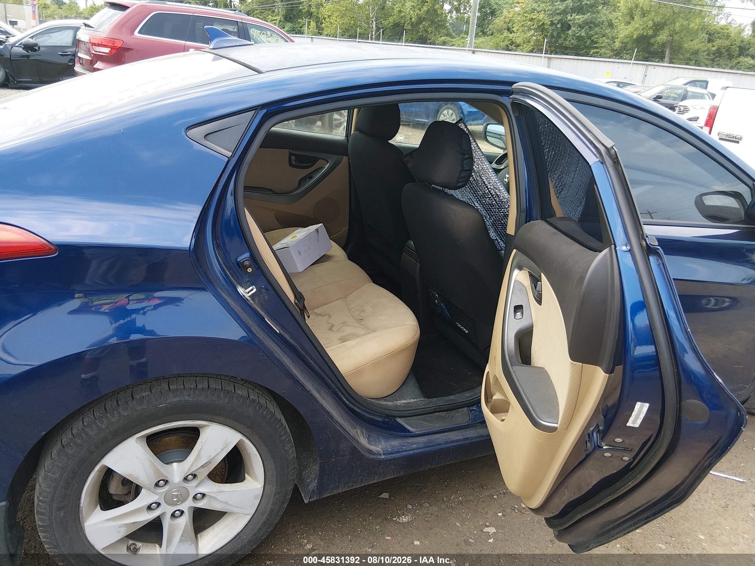 2013 Hyundai Elantra Gls Синий vin: KMHDH4AEXDU748616