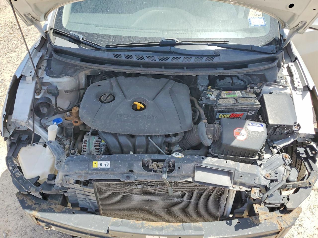 2013 Hyundai Elantra Gls Серебряный vin: KMHDH4AEXDU781292