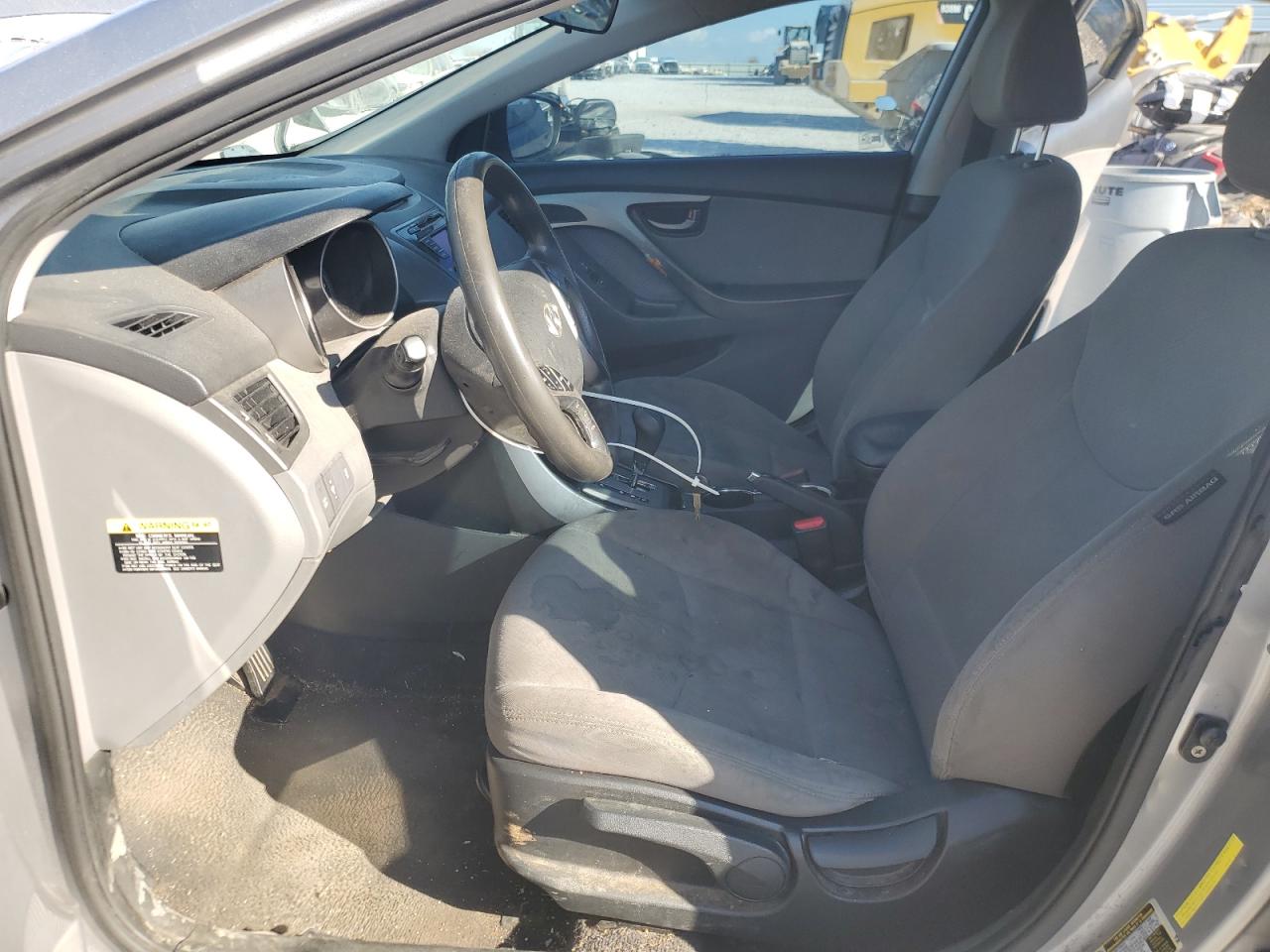 2013 Hyundai Elantra Gls Gray vin: KMHDH4AEXDU808748