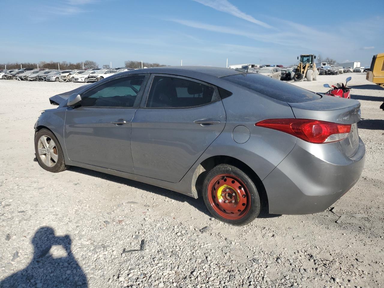 2013 Hyundai Elantra Gls Gray vin: KMHDH4AEXDU808748