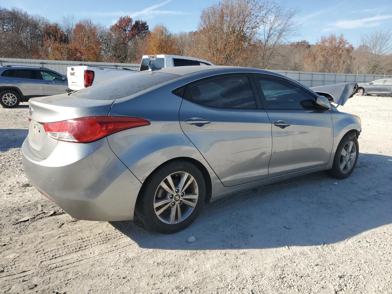 2013 Hyundai Elantra Gls Gray vin: KMHDH4AEXDU808748