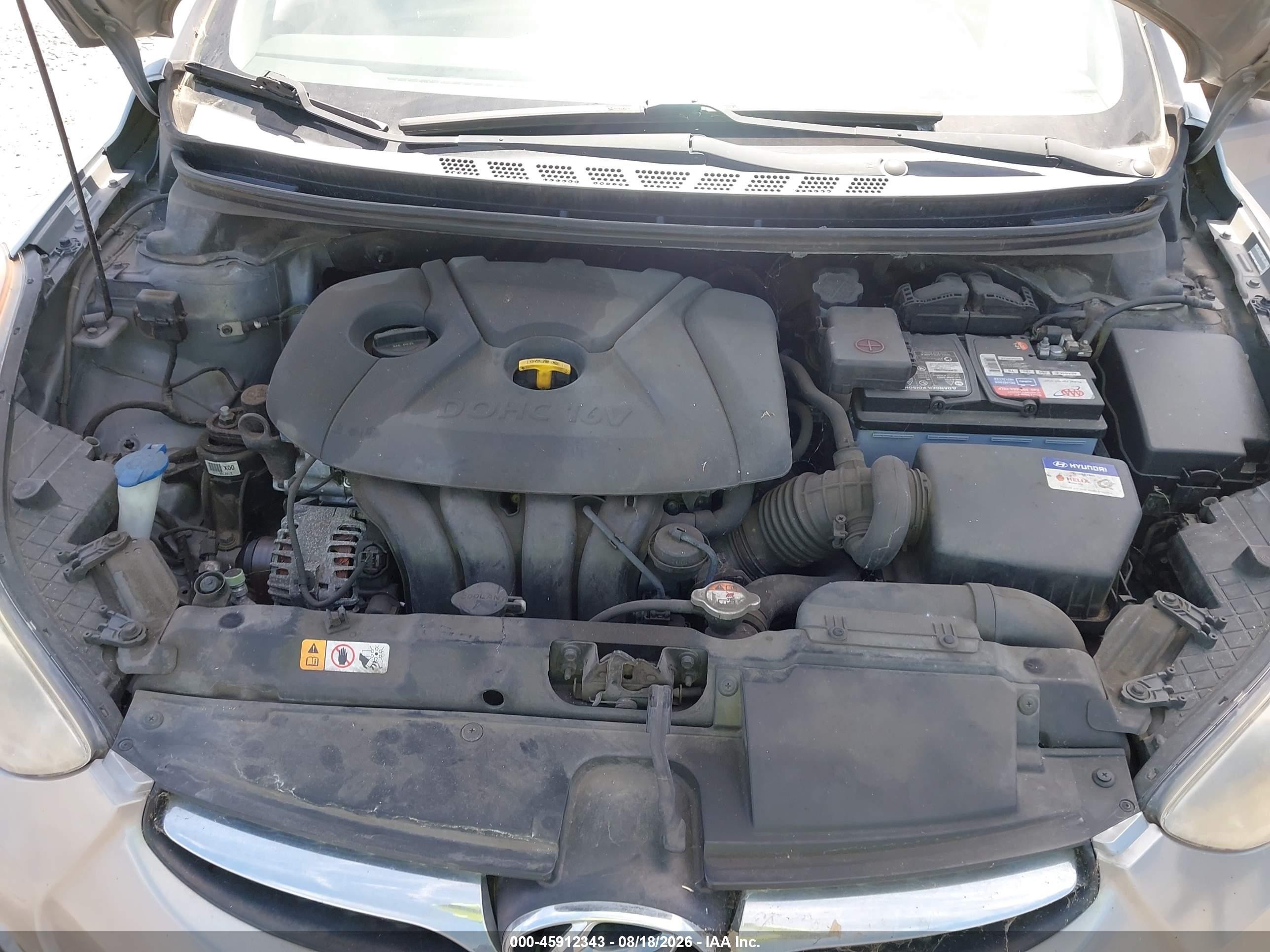 2013 Hyundai Elantra Gls Silver vin: KMHDH4AEXDU810371