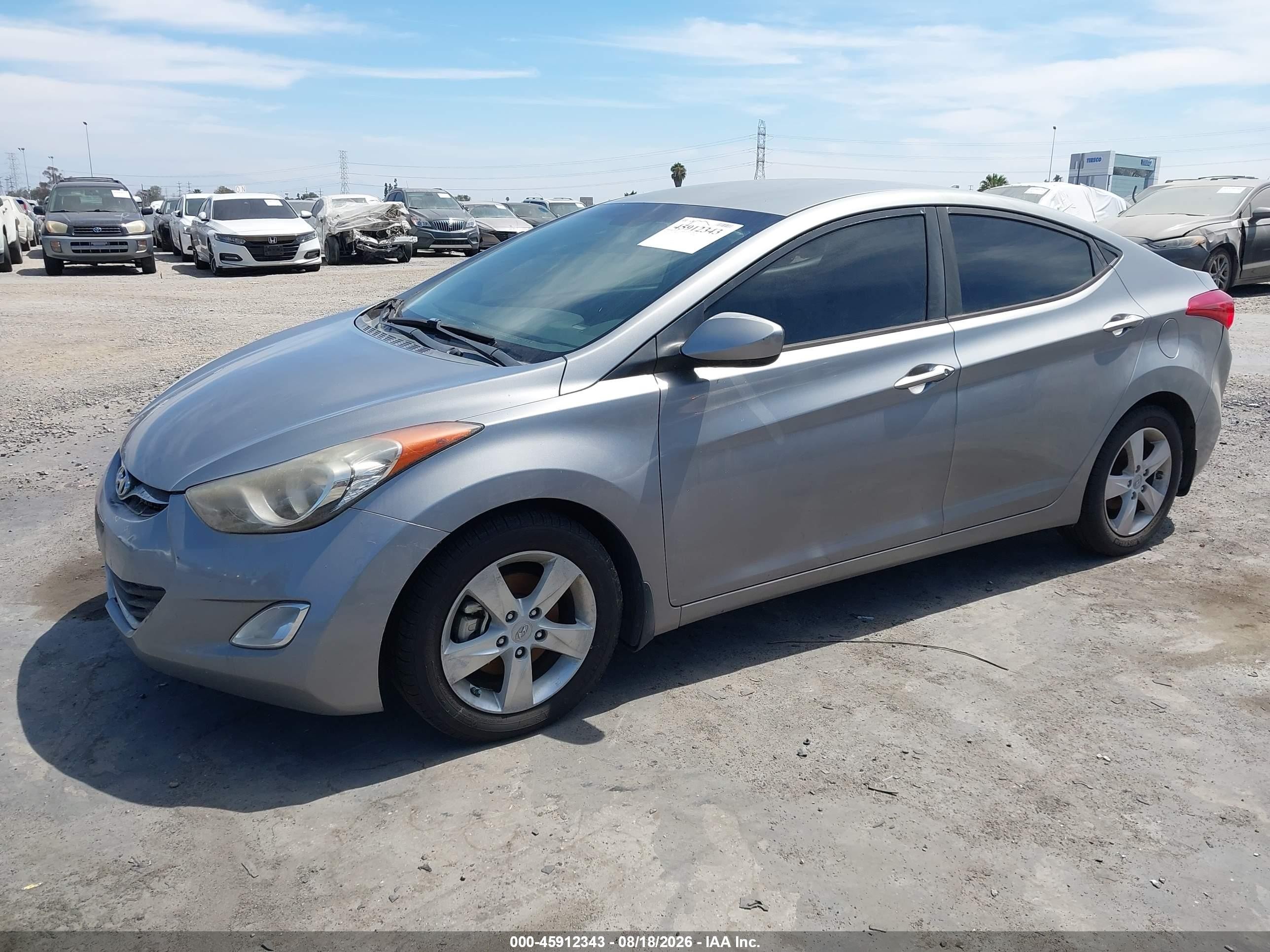 2013 Hyundai Elantra Gls Silver vin: KMHDH4AEXDU810371