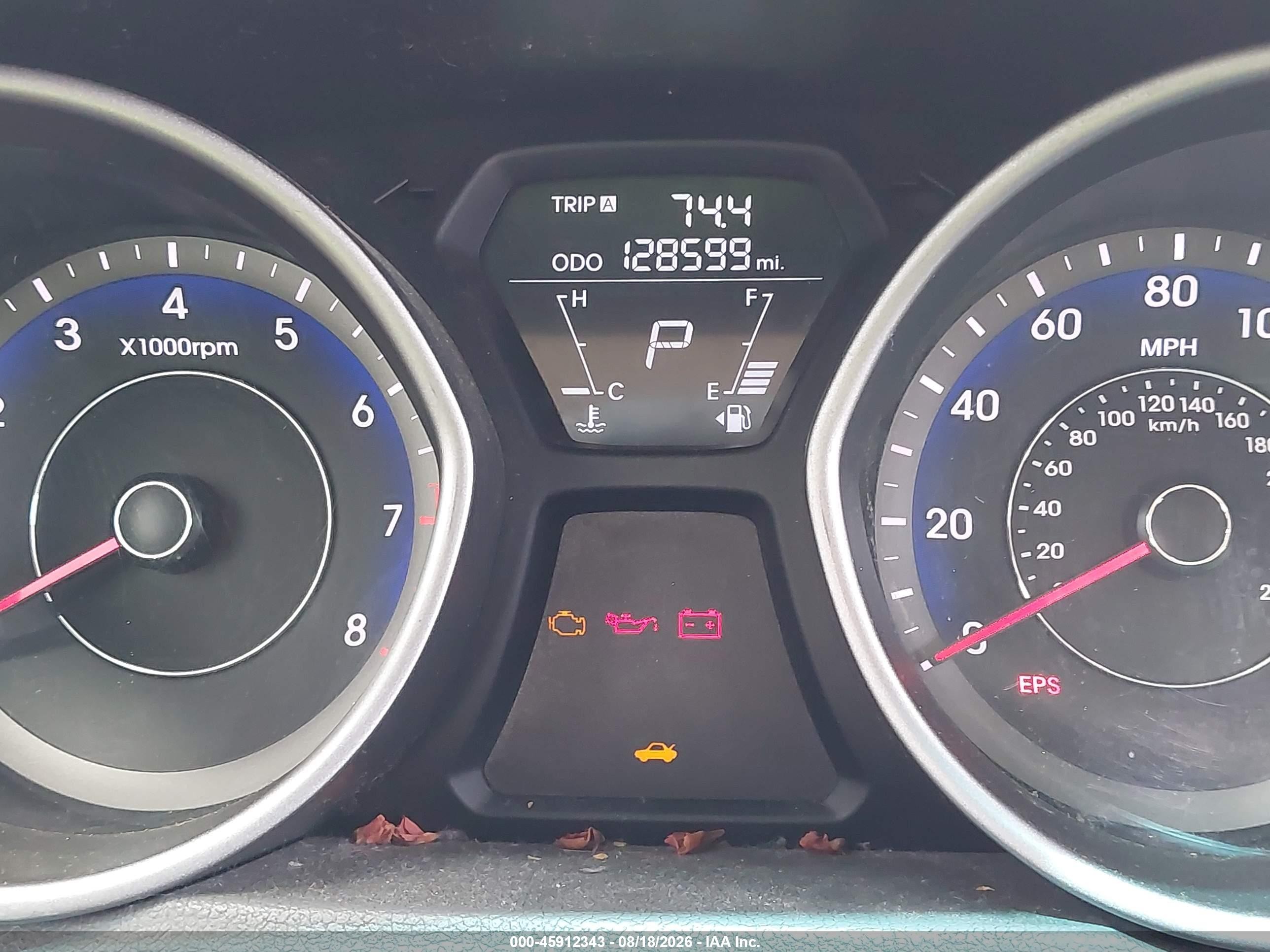 2013 Hyundai Elantra Gls Silver vin: KMHDH4AEXDU810371