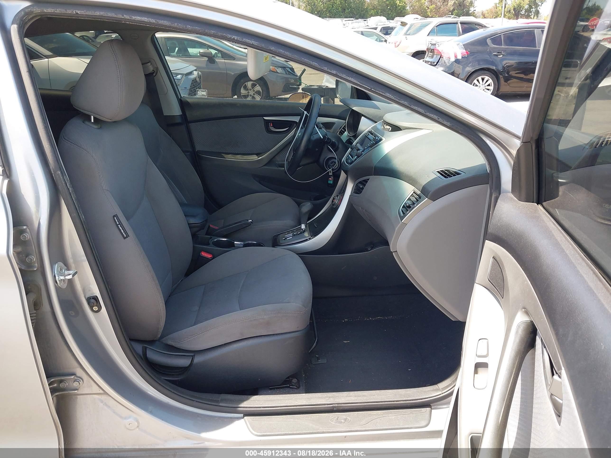 2013 Hyundai Elantra Gls Silver vin: KMHDH4AEXDU810371