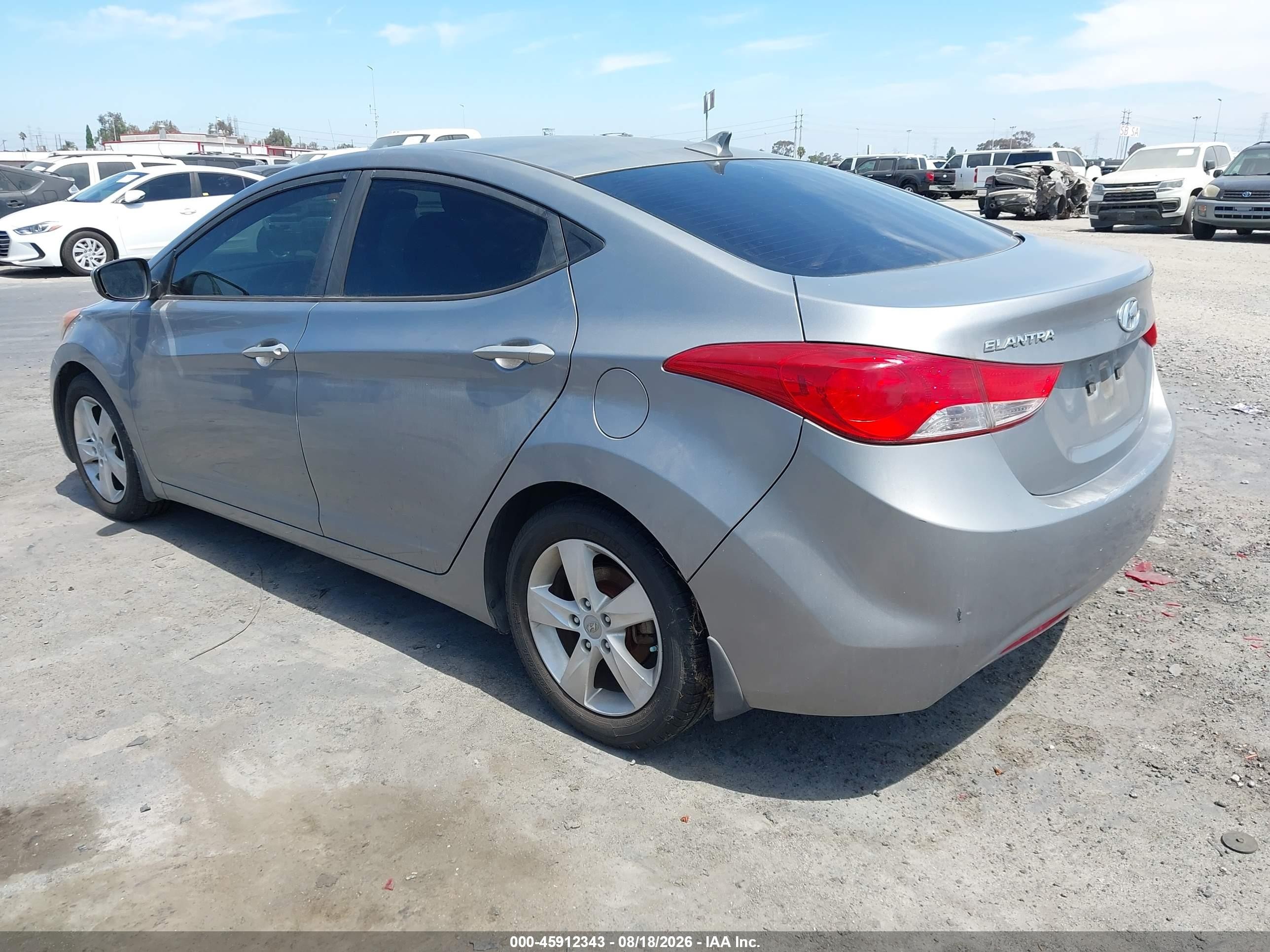 2013 Hyundai Elantra Gls Silver vin: KMHDH4AEXDU810371
