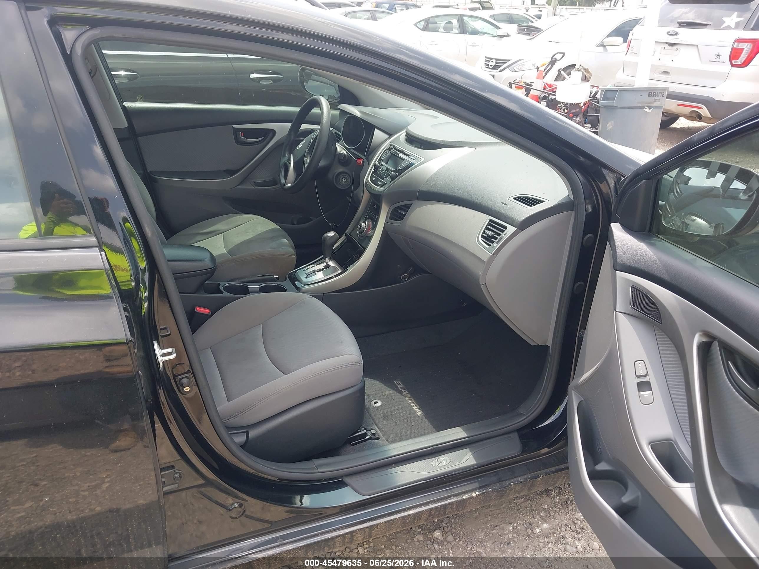 2013 Hyundai Elantra Gls Черный vin: KMHDH4AEXDU814212